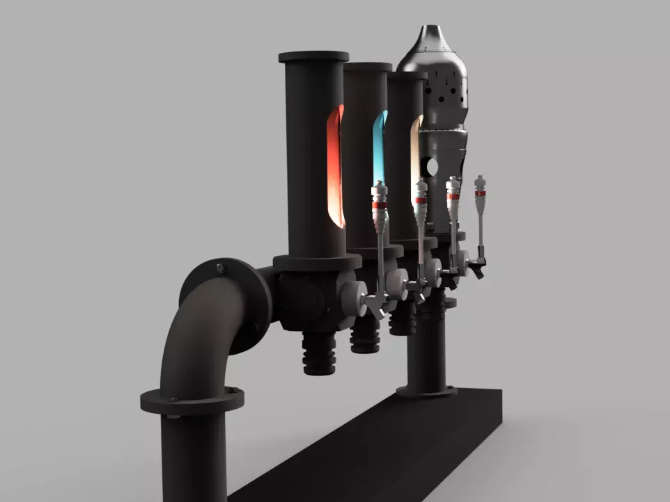 Ogas Cantina Bar Tap Assembly 3D print model_8