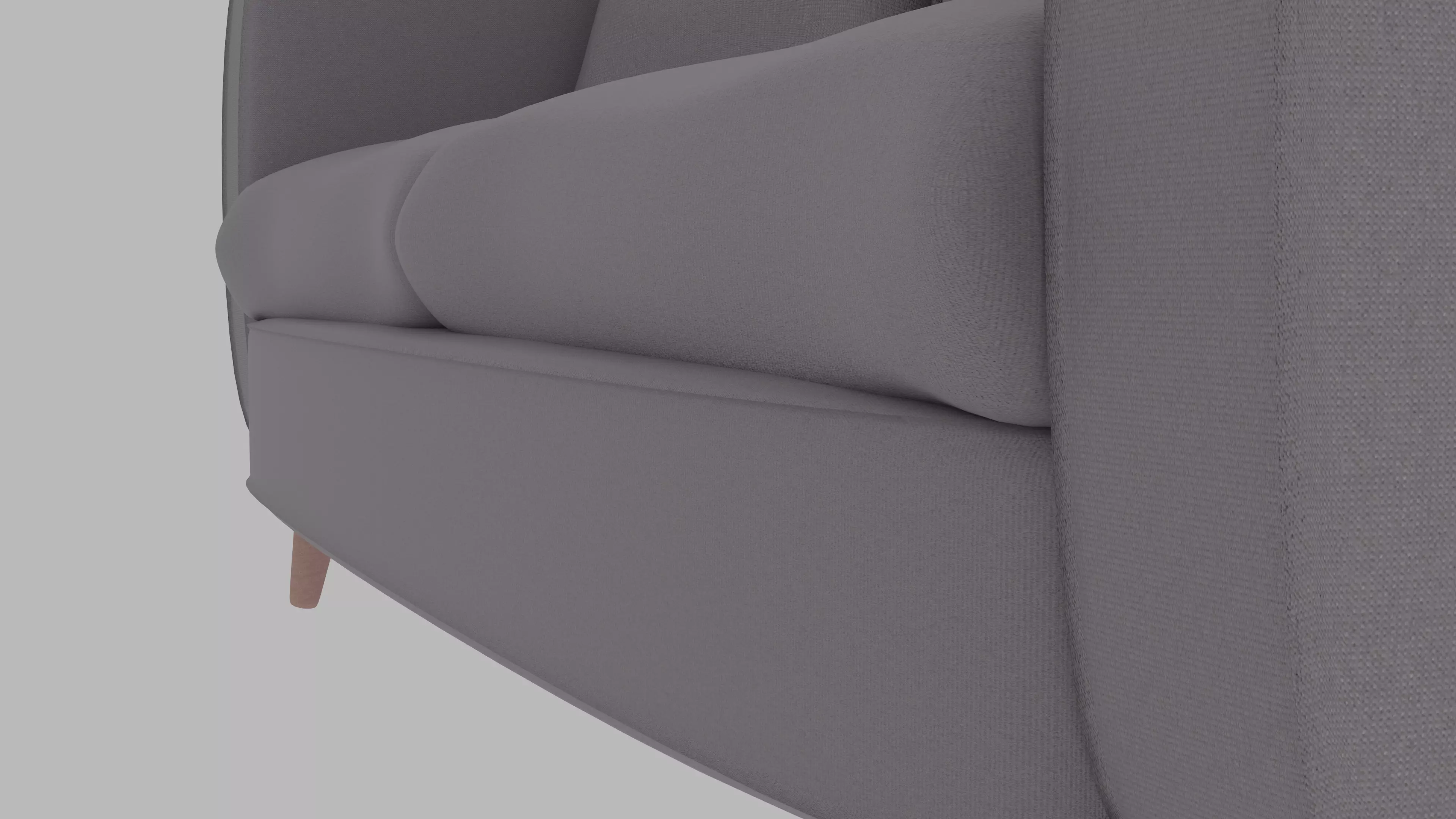Modern Luxury Sofa with Cushions Low-poly 3D model_4