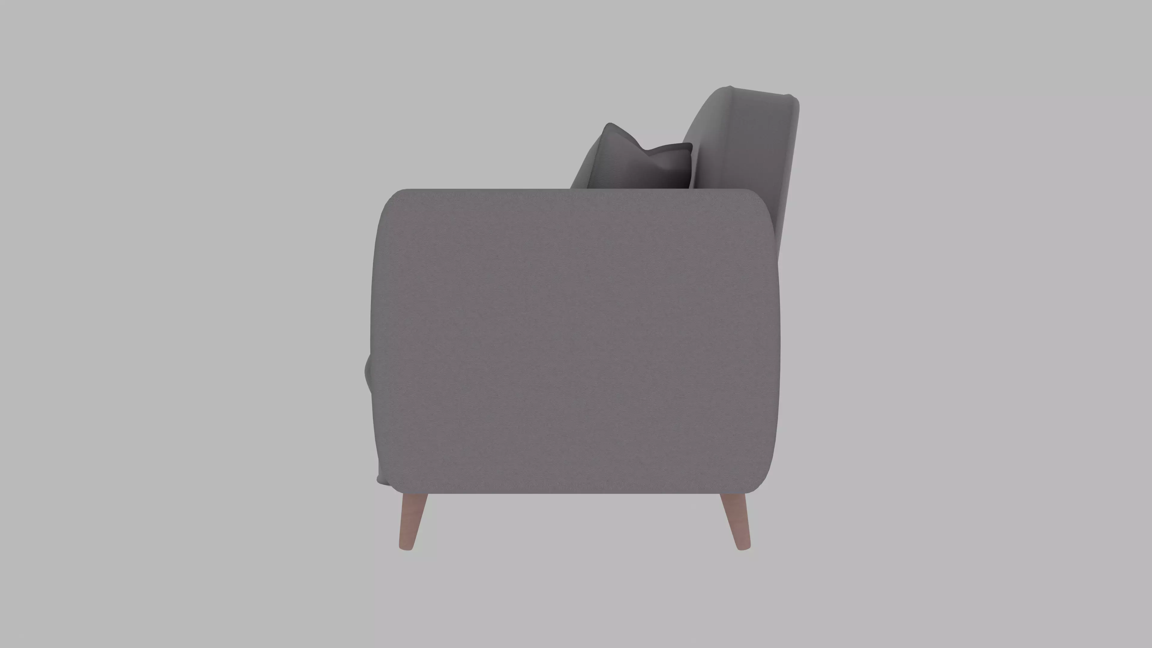 Modern Luxury Sofa with Cushions Low-poly 3D model_3