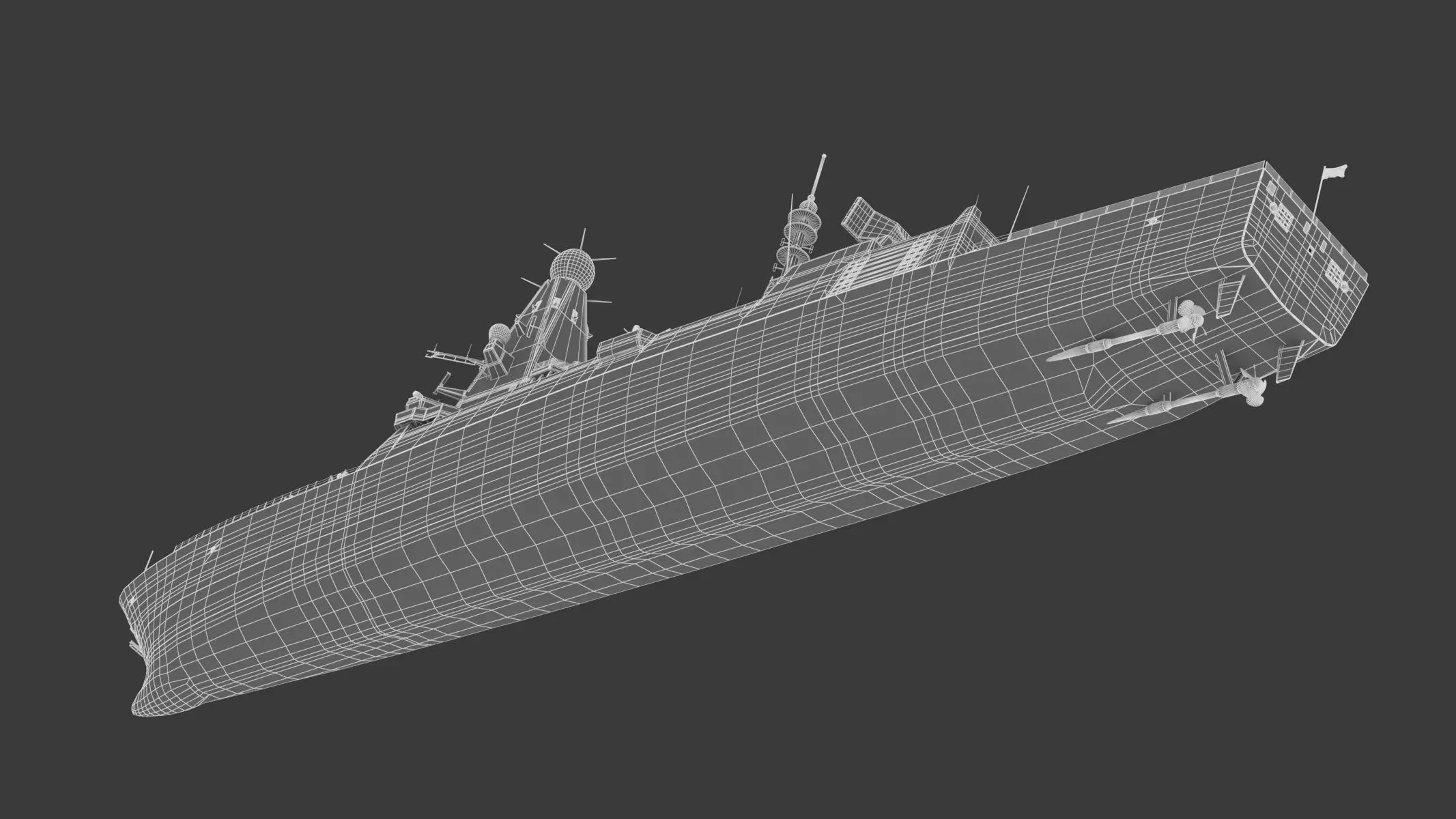 Type 45 Daring-Class Air-Defence Destroyer 3D model_21