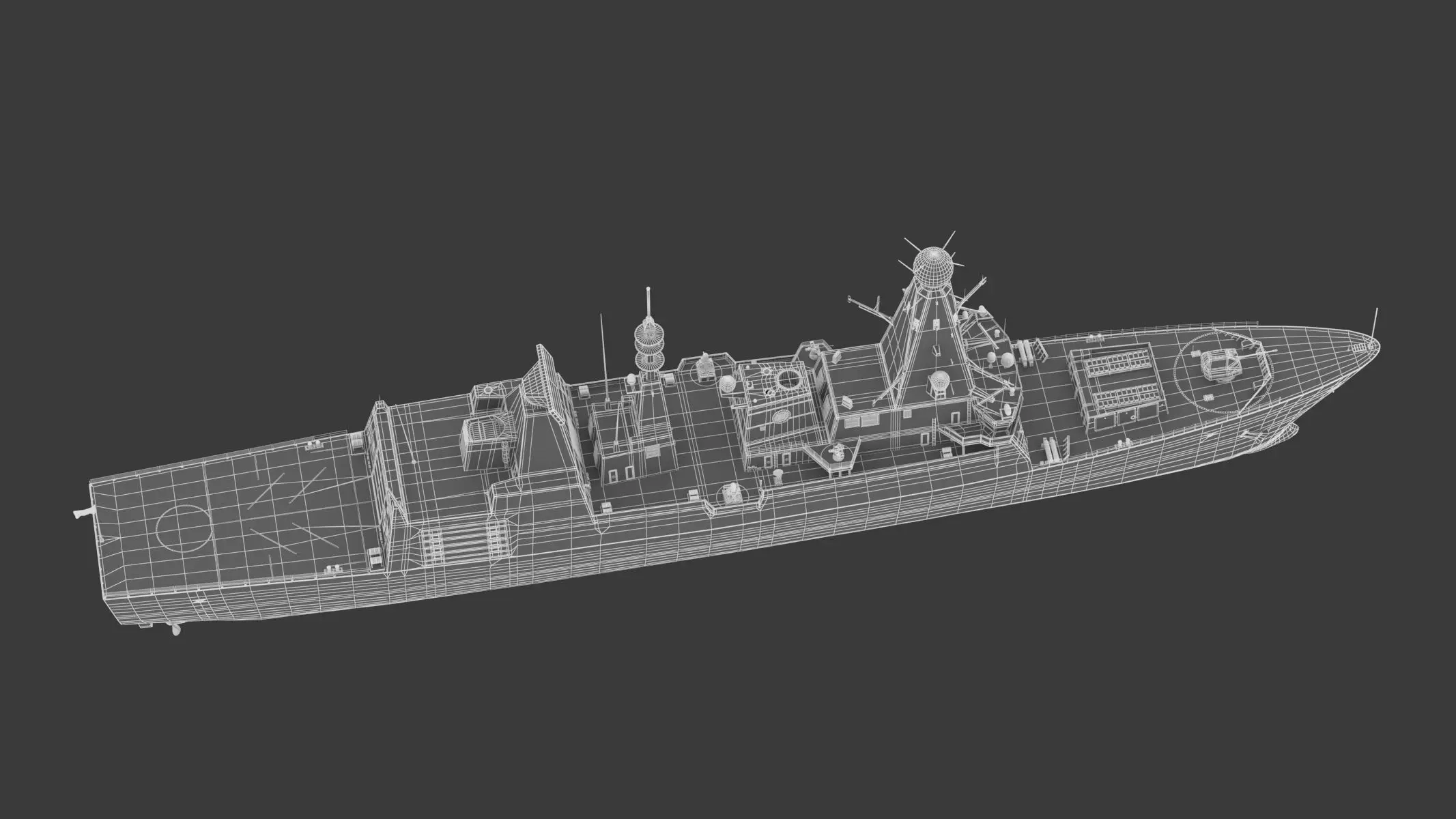 Type 45 Daring-Class Air-Defence Destroyer 3D model_20