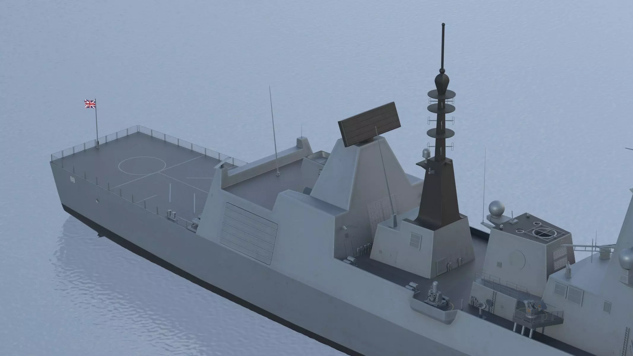 Type 45 Daring-Class Air-Defence Destroyer 3D model_28