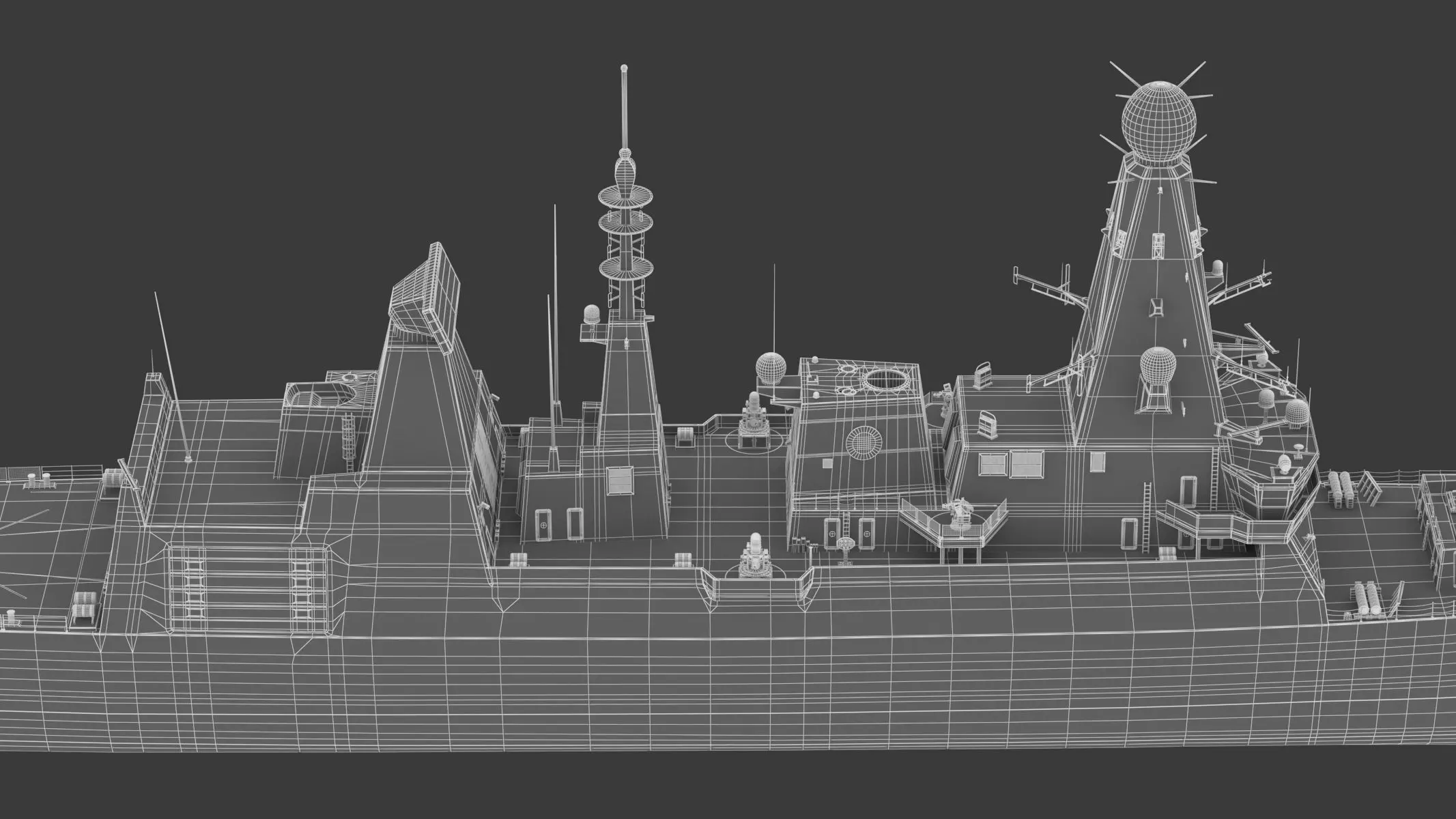 Type 45 Daring-Class Air-Defence Destroyer 3D model_22