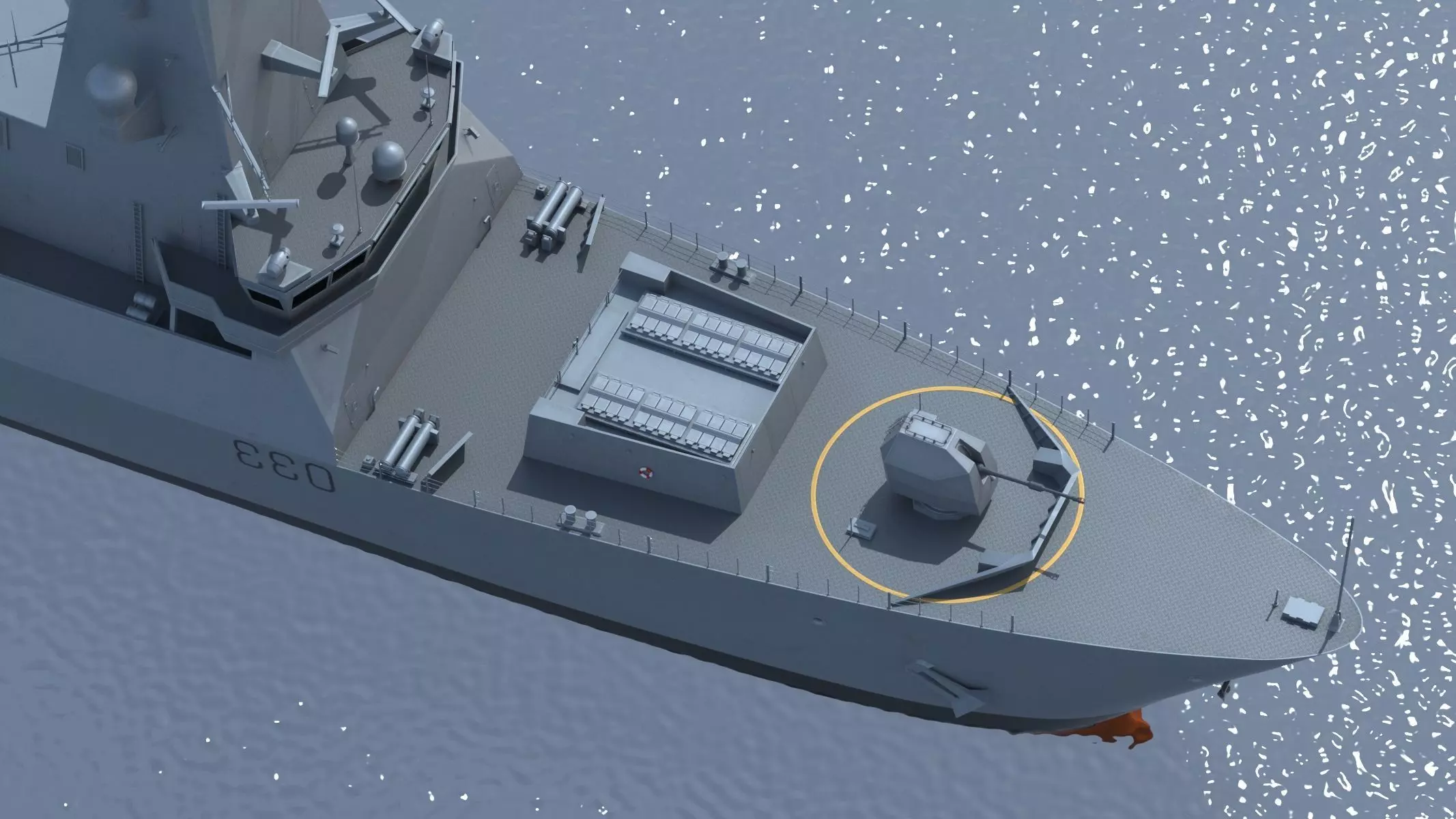 Type 45 Daring-Class Air-Defence Destroyer 3D model_25