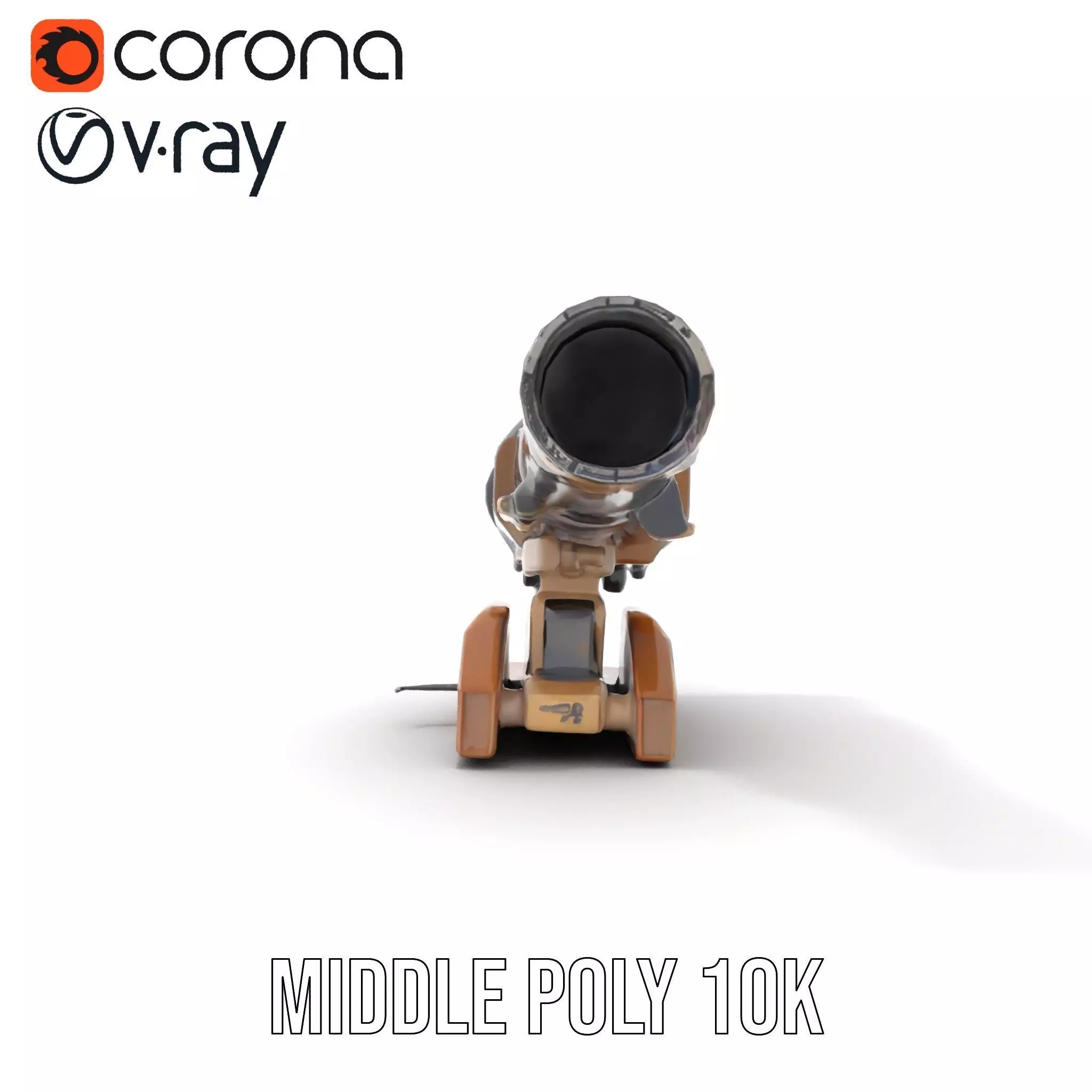 Futuristic Blaster Device model pack Low-poly 3D model_25