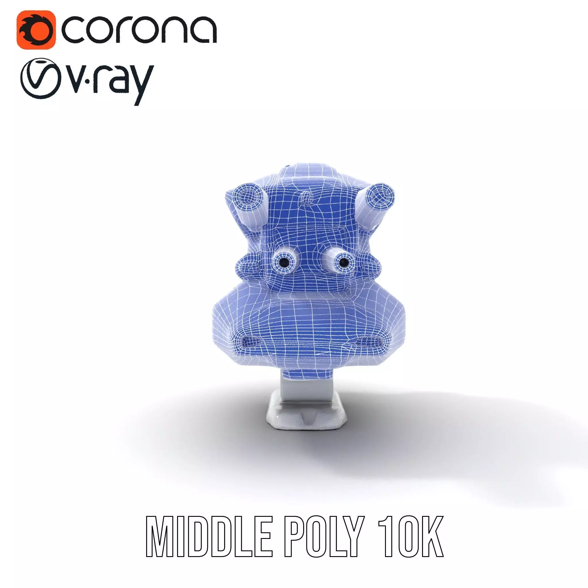 Futuristic White Blaster model pack Low-poly 3D model_19