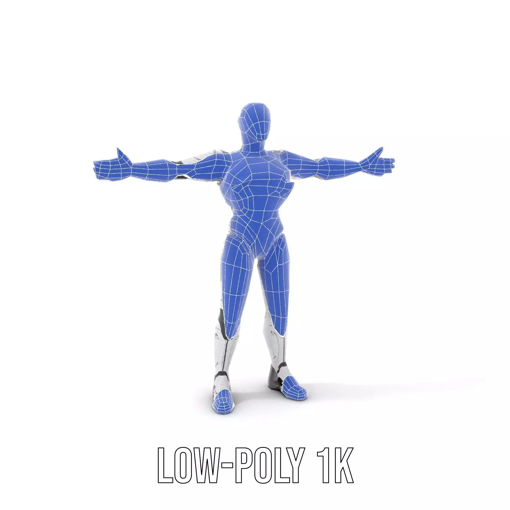Futuristic Humanoid Robot model pack Low-poly 3D model_20
