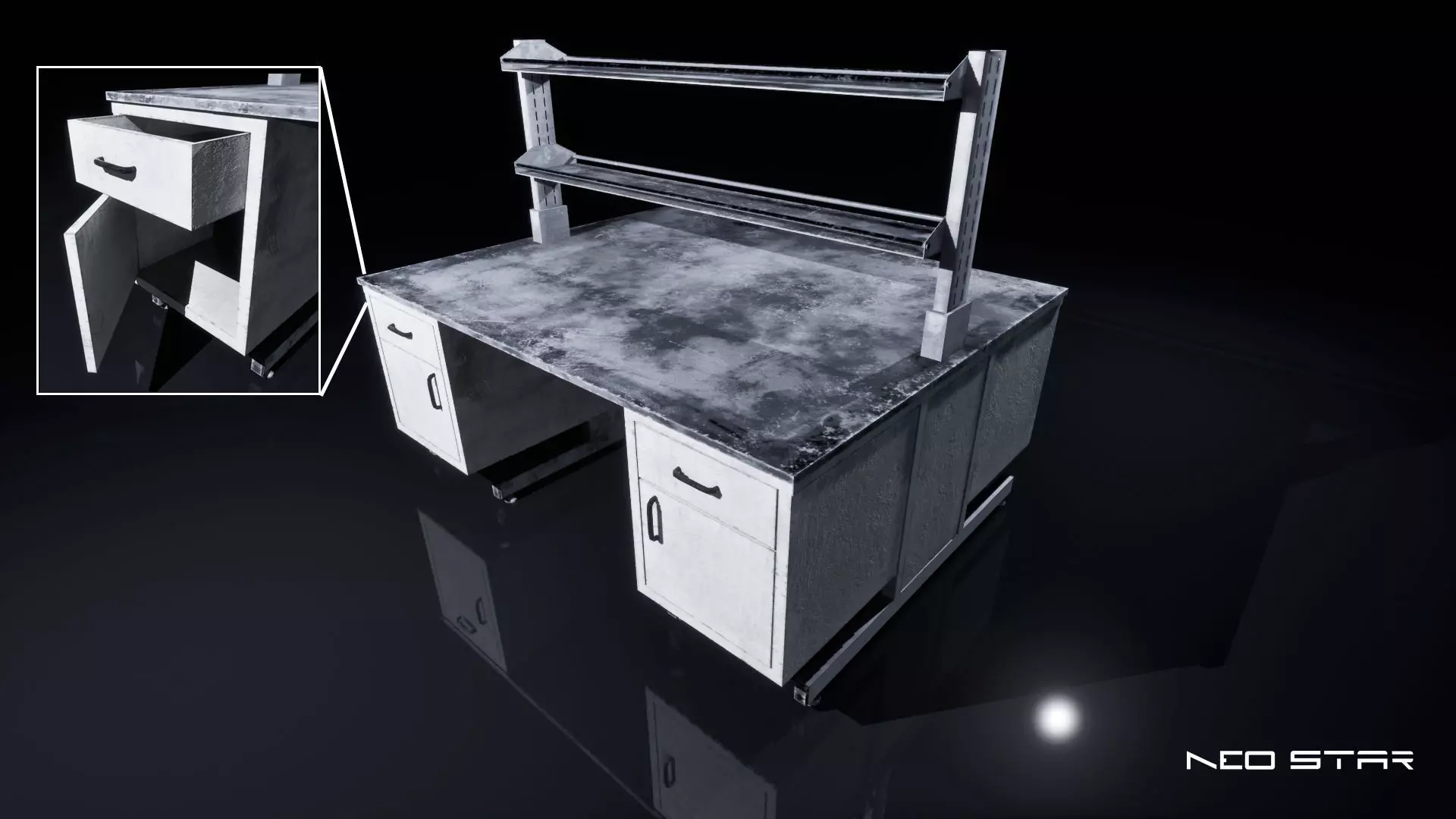 Low Poly Lab Equipment Props Low-poly 3D model_2