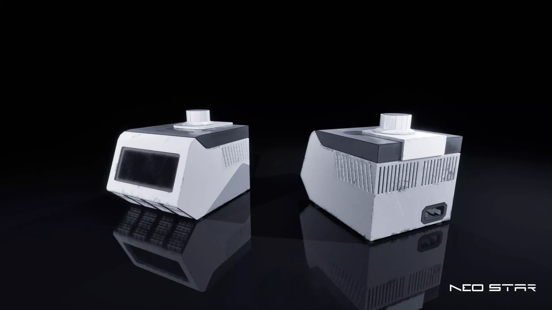 Low Poly Lab Equipment Props Low-poly 3D model_7