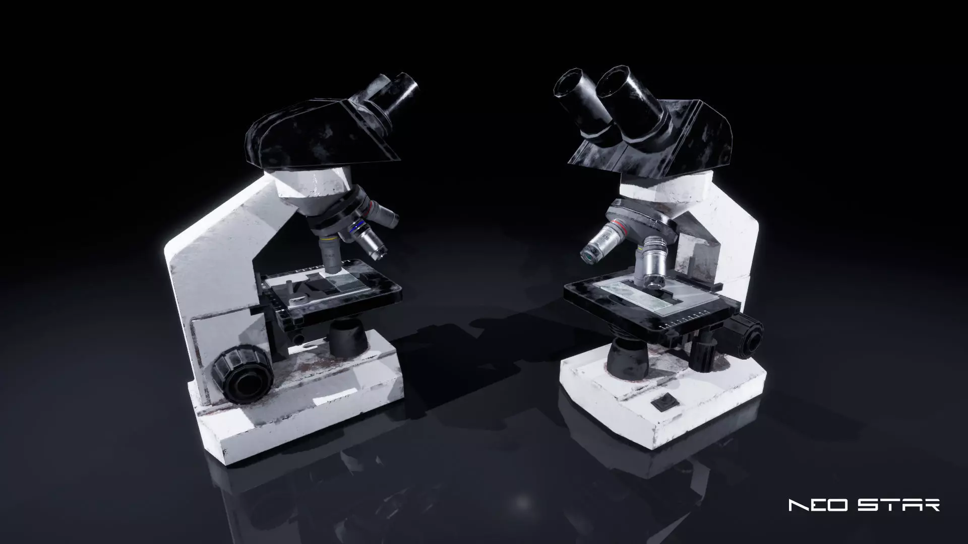 Low Poly Lab Equipment Props Low-poly 3D model_4