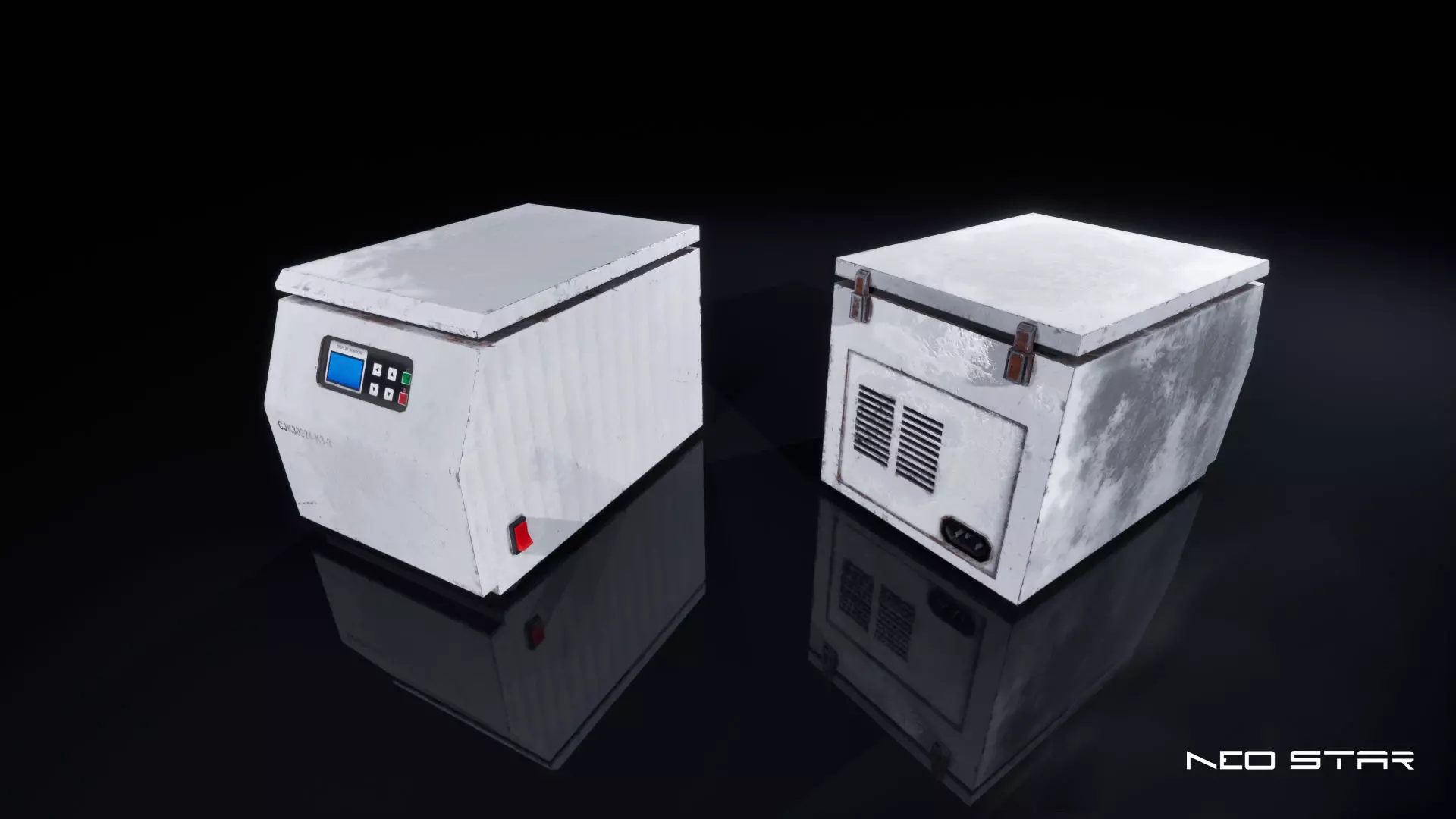 Low Poly Lab Equipment Props Low-poly 3D model_6