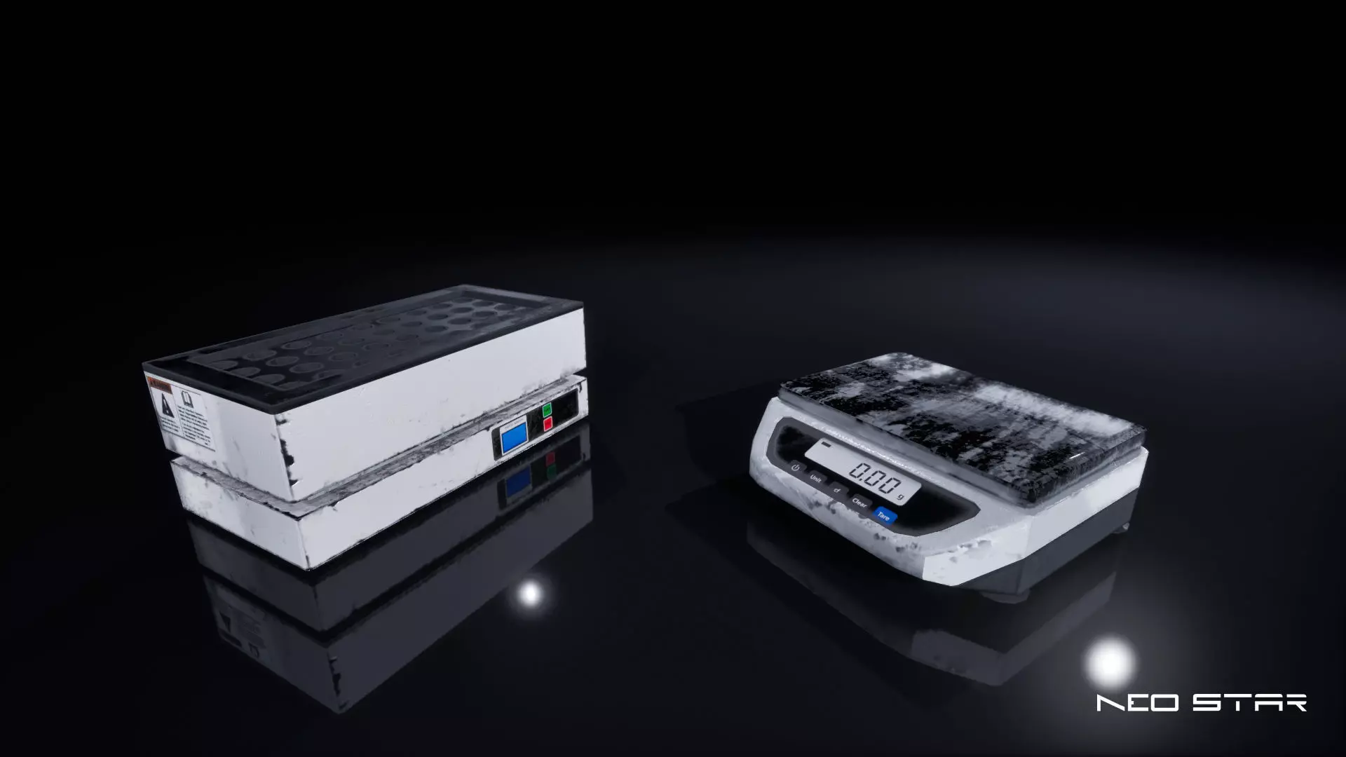 Low Poly Lab Equipment Props Low-poly 3D model_5