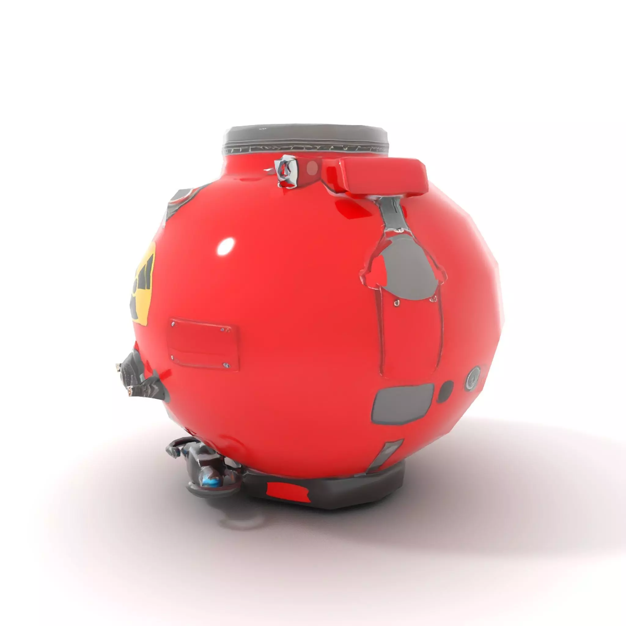 Red Reactor Capsule model pack Low-poly 3D model_8