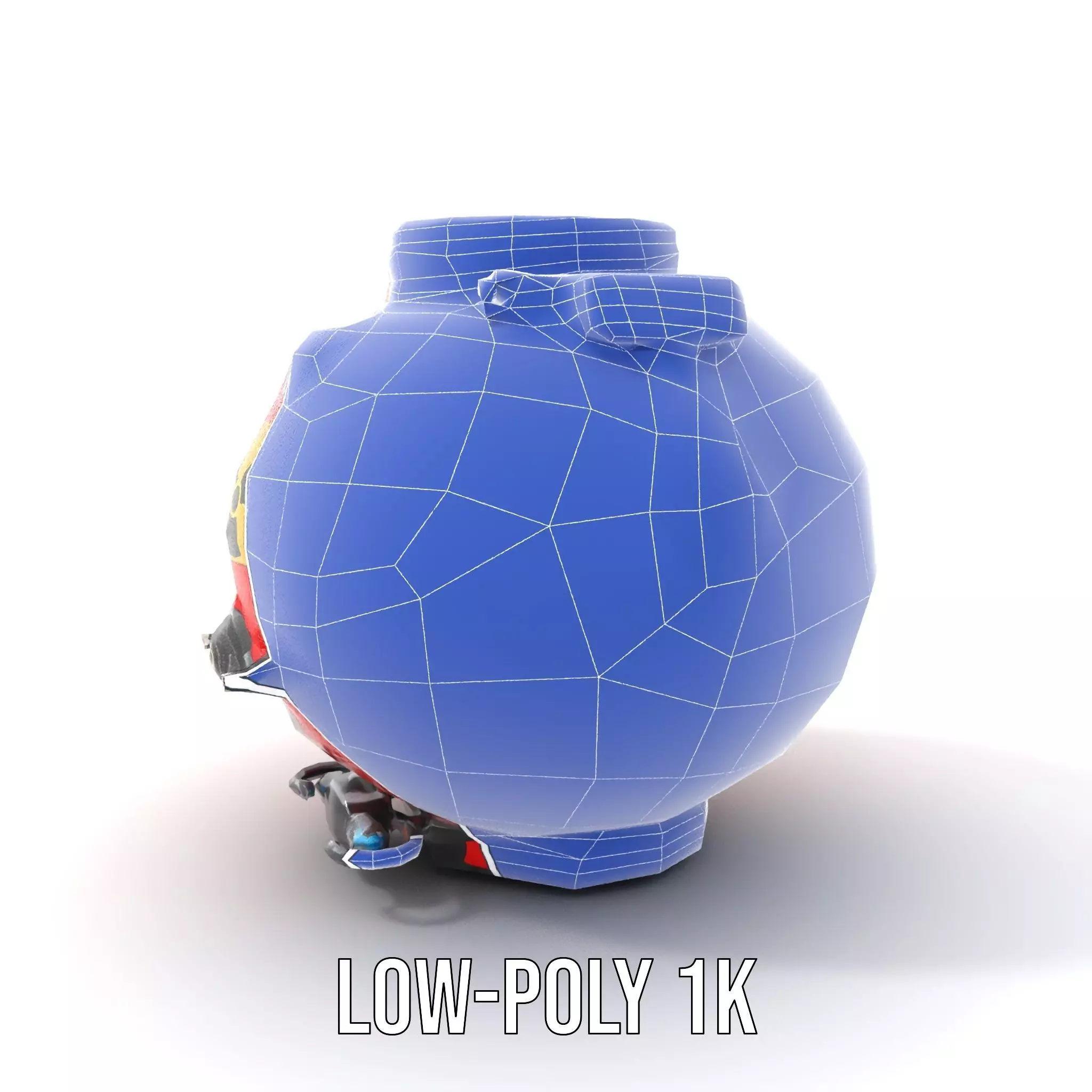 Red Reactor Capsule model pack Low-poly 3D model_25