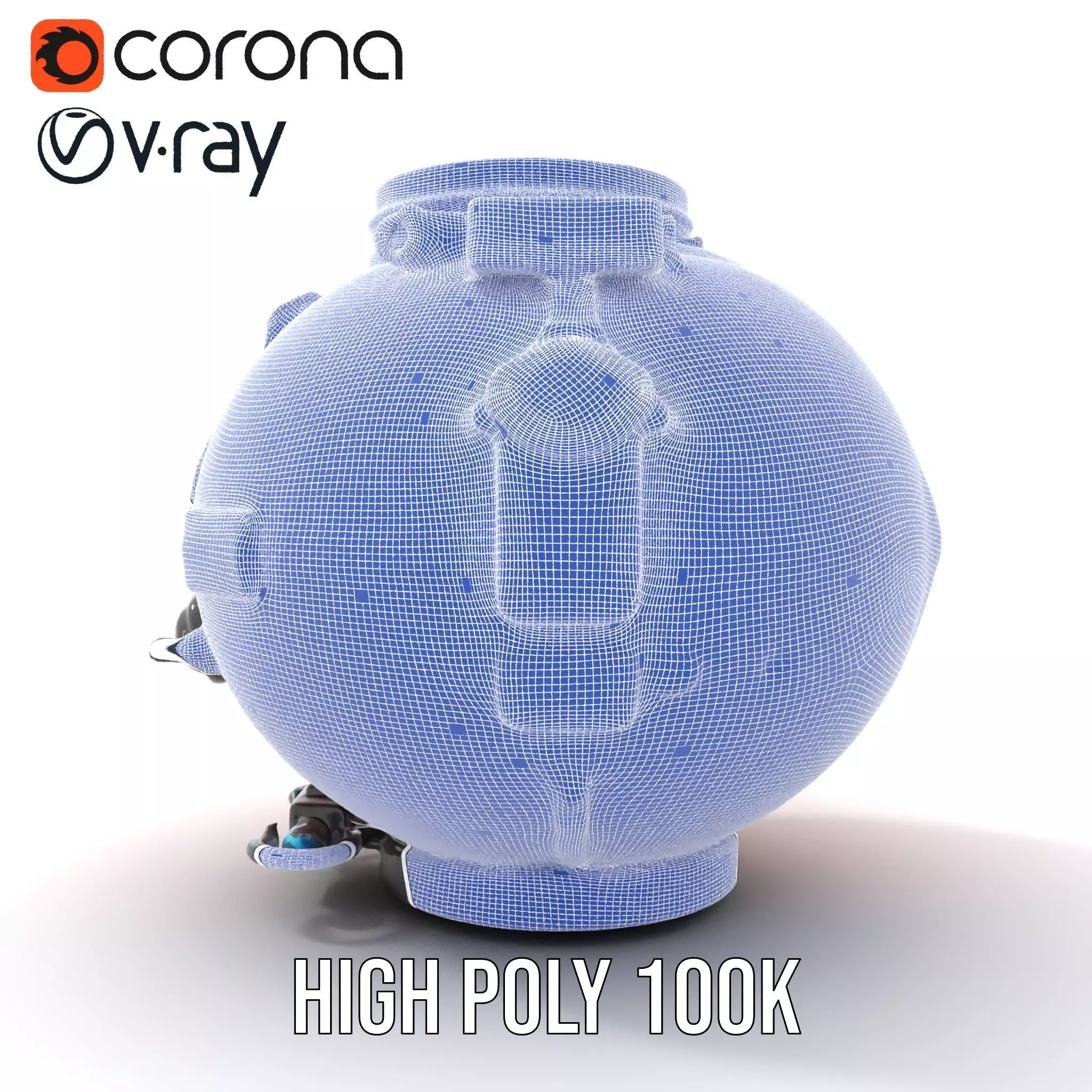 Red Reactor Capsule model pack Low-poly 3D model_34