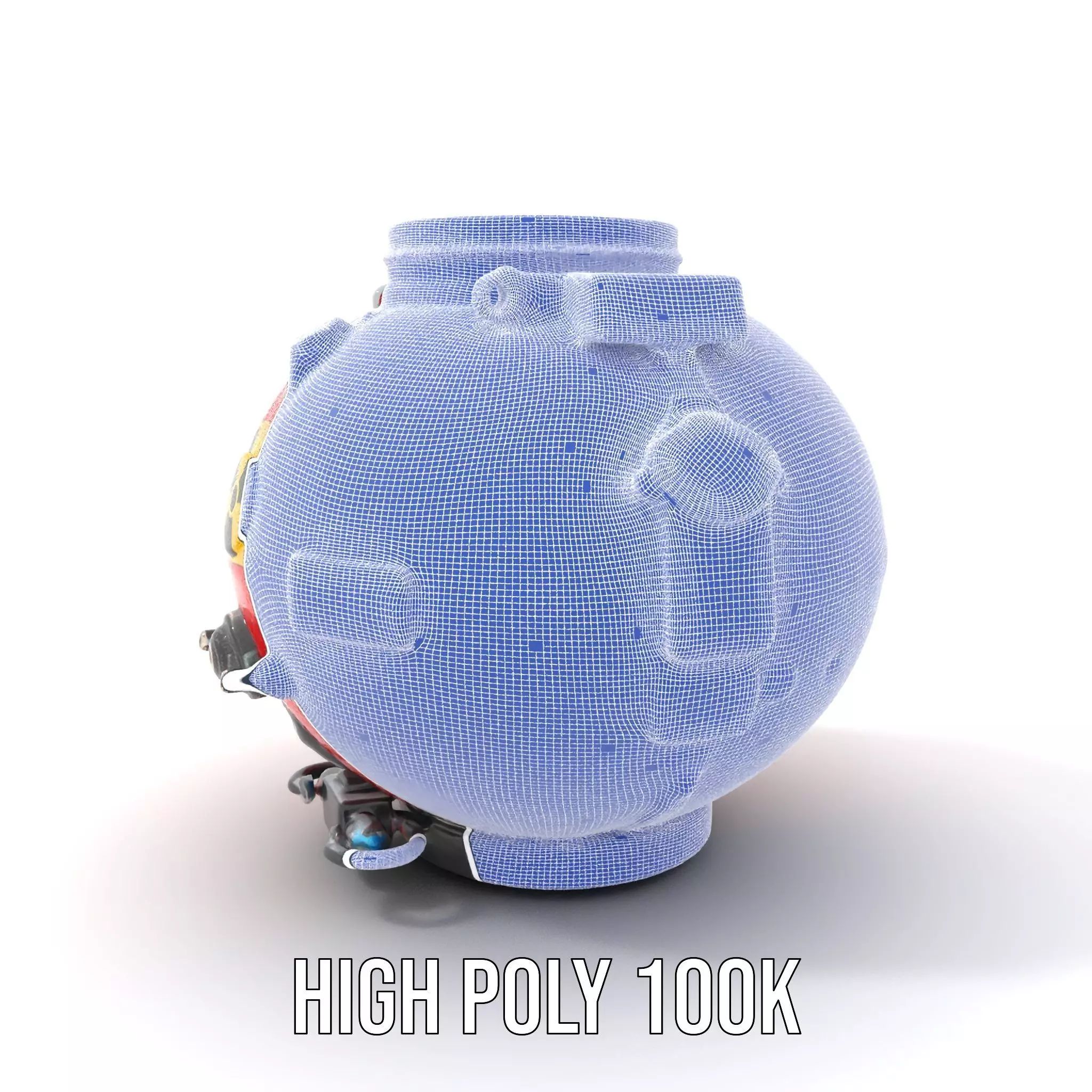 Red Reactor Capsule model pack Low-poly 3D model_5