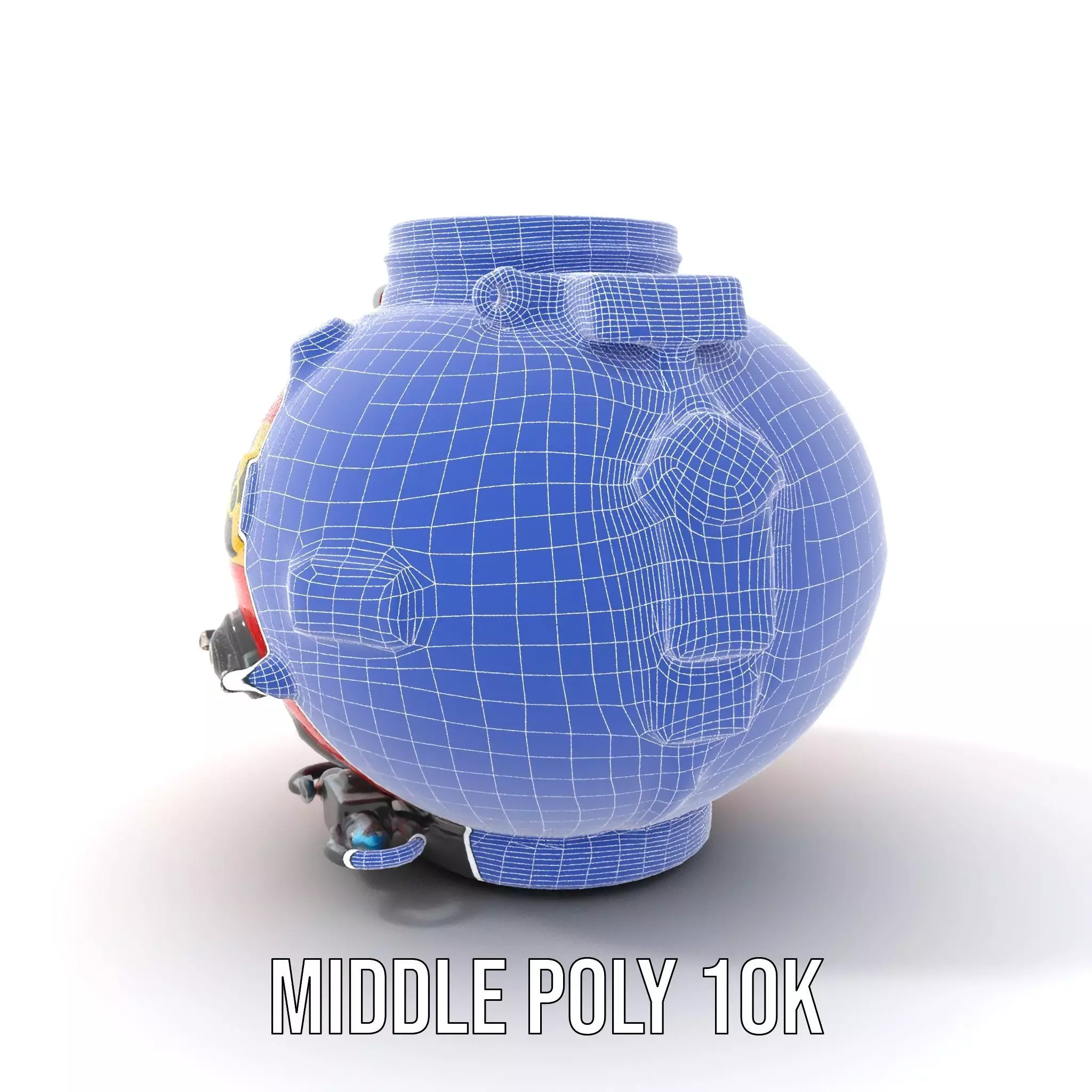 Red Reactor Capsule model pack Low-poly 3D model_30