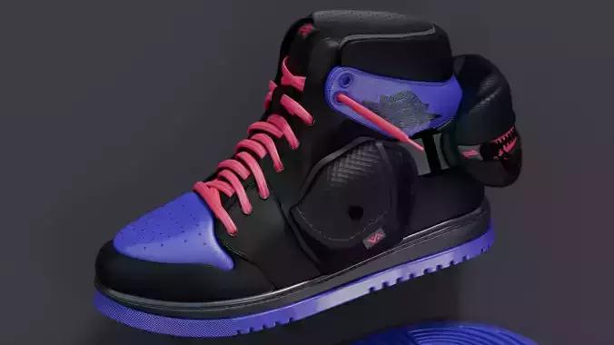 Futuristic Air Jordan Sneaker