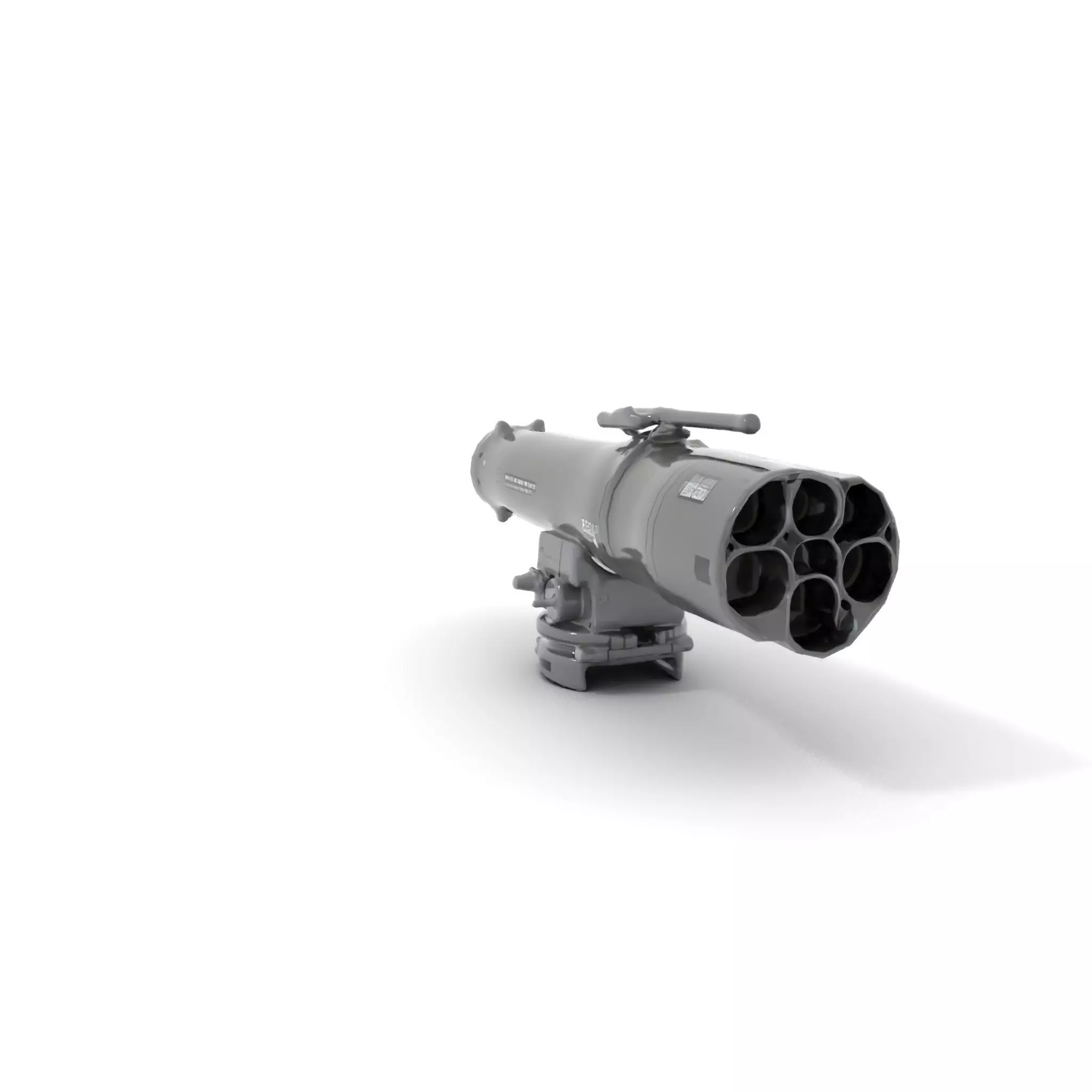 Futuristic Grey Blaster model pack Low-poly 3D model_7