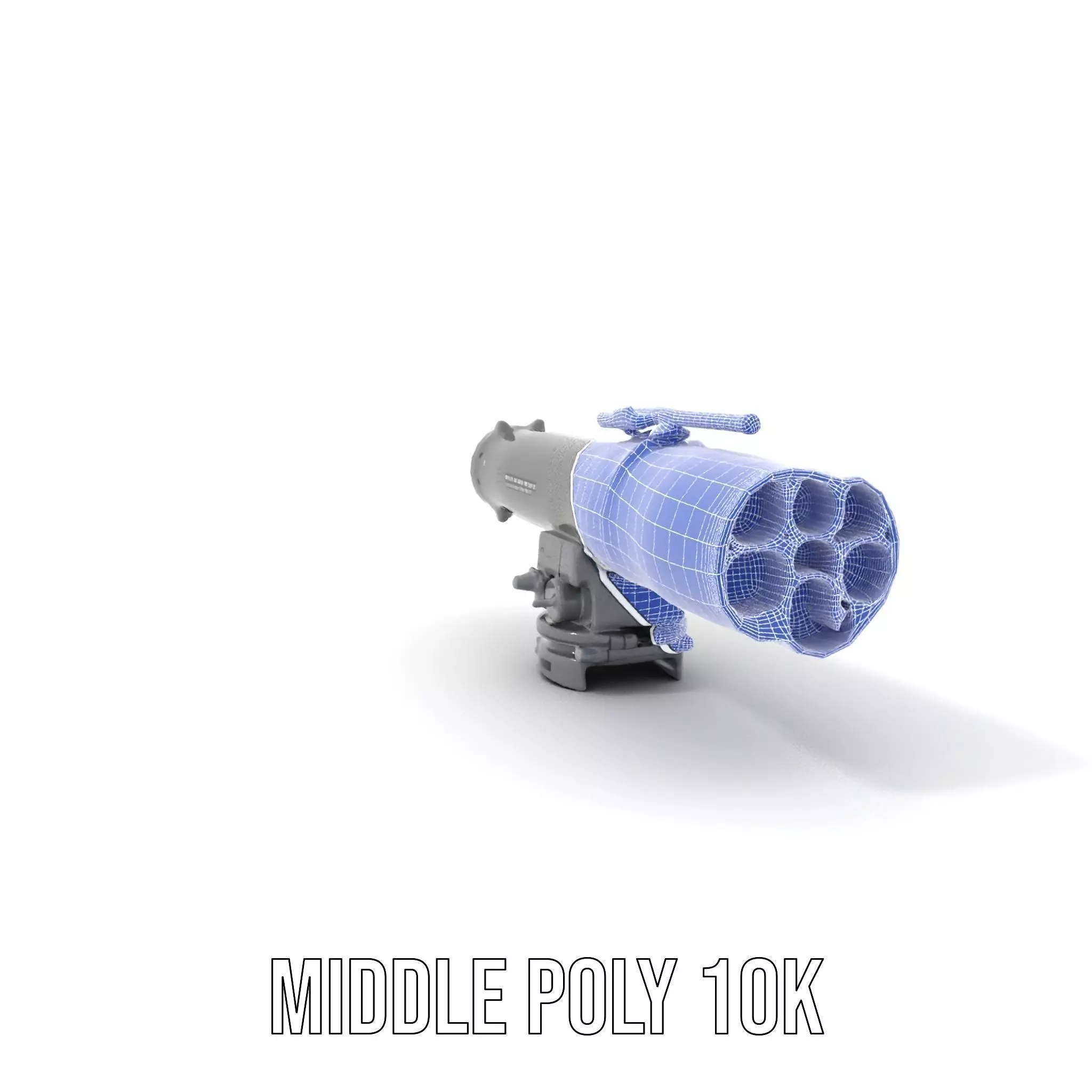 Futuristic Grey Blaster model pack Low-poly 3D model_27