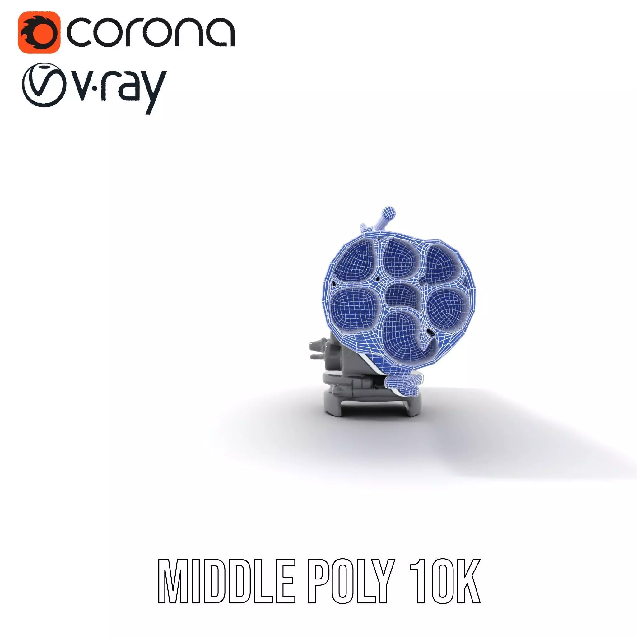 Futuristic Grey Blaster model pack Low-poly 3D model_18