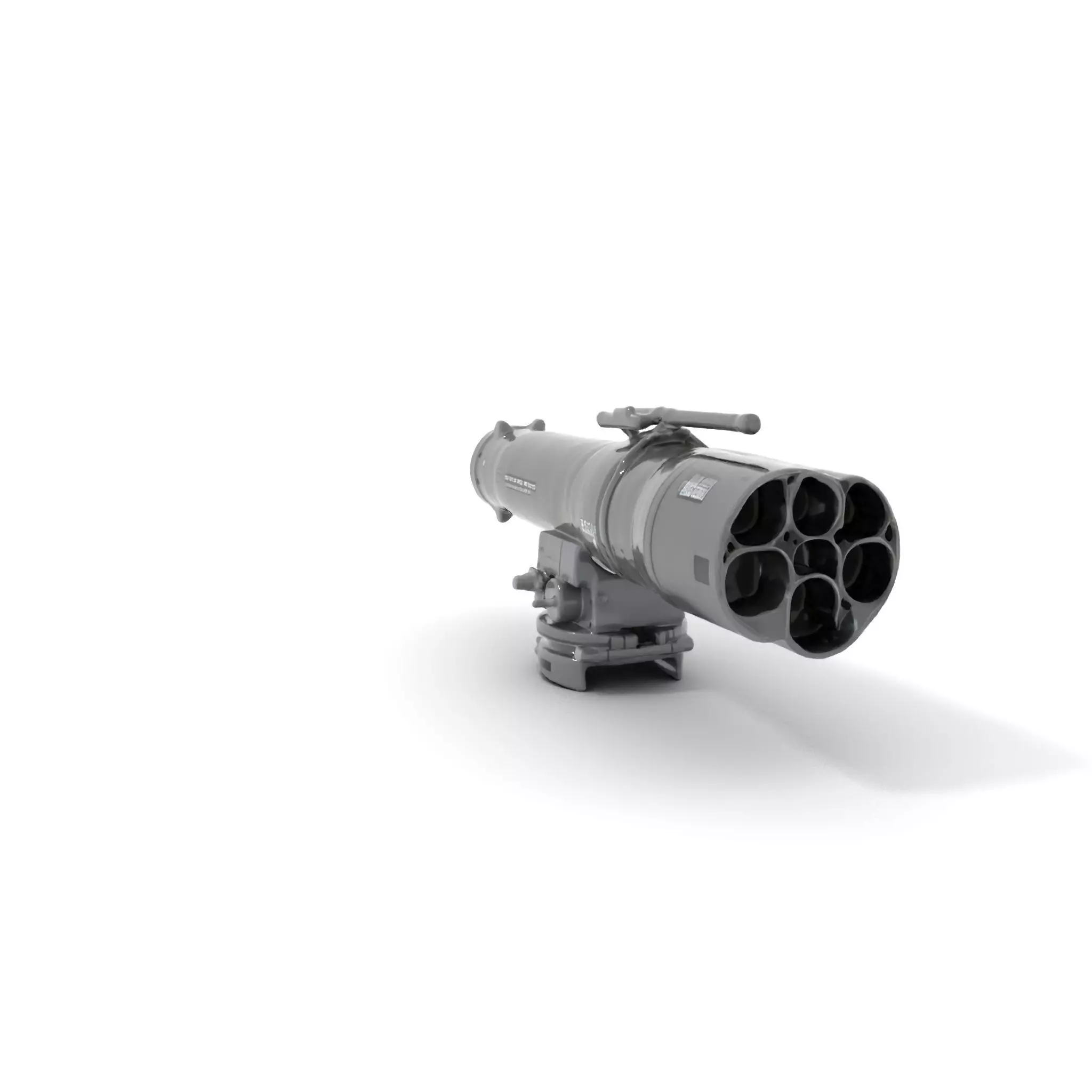 Futuristic Grey Blaster model pack Low-poly 3D model_0