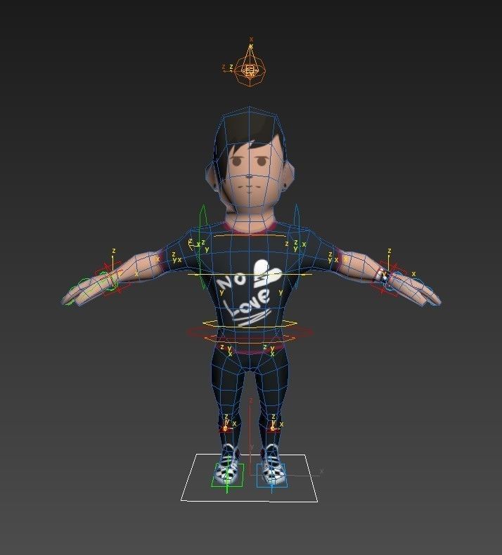 Emo 01 Low-poly 3D model_15