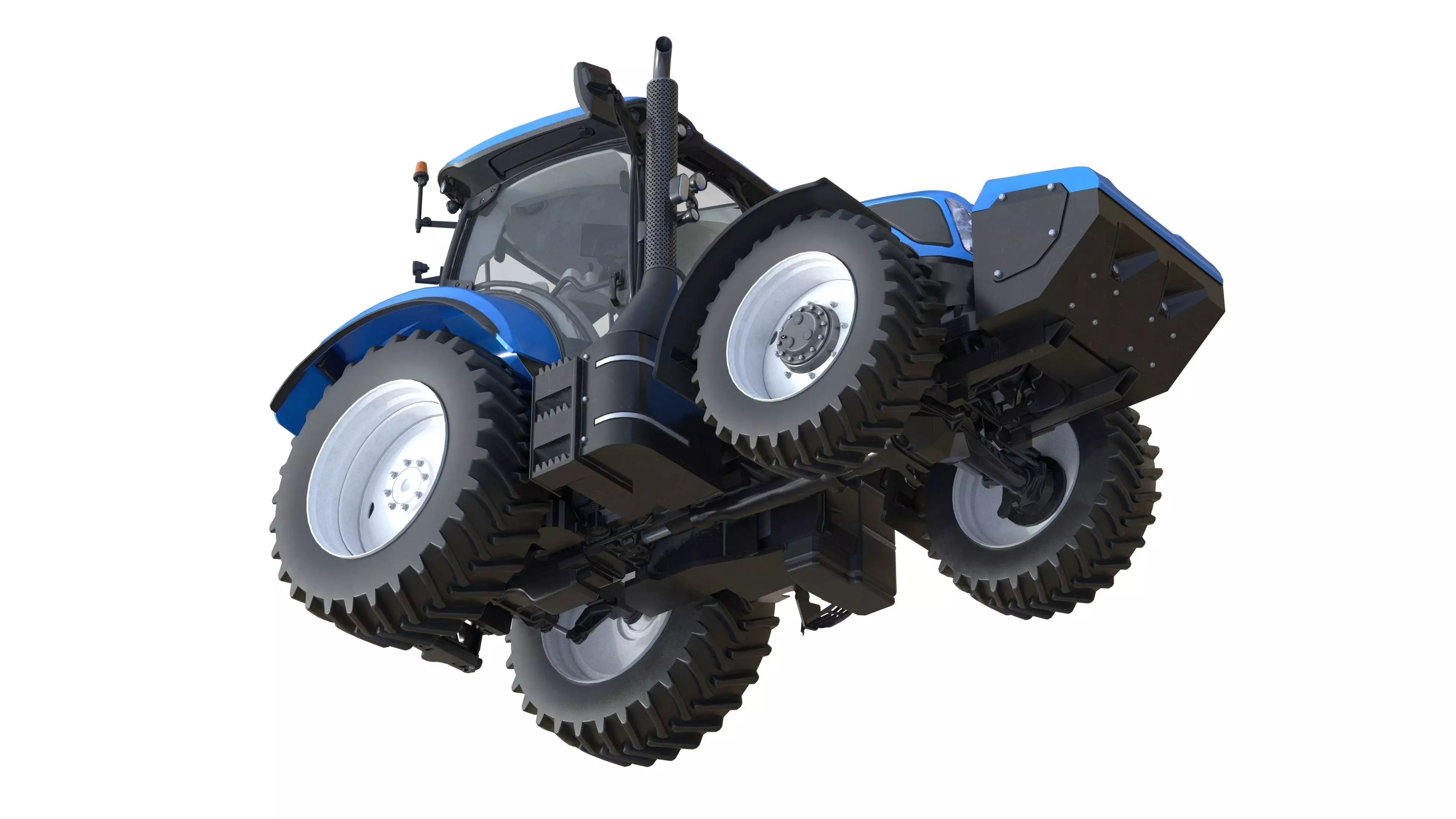 NewHolland Tractor T6 Low-poly 3D model_4