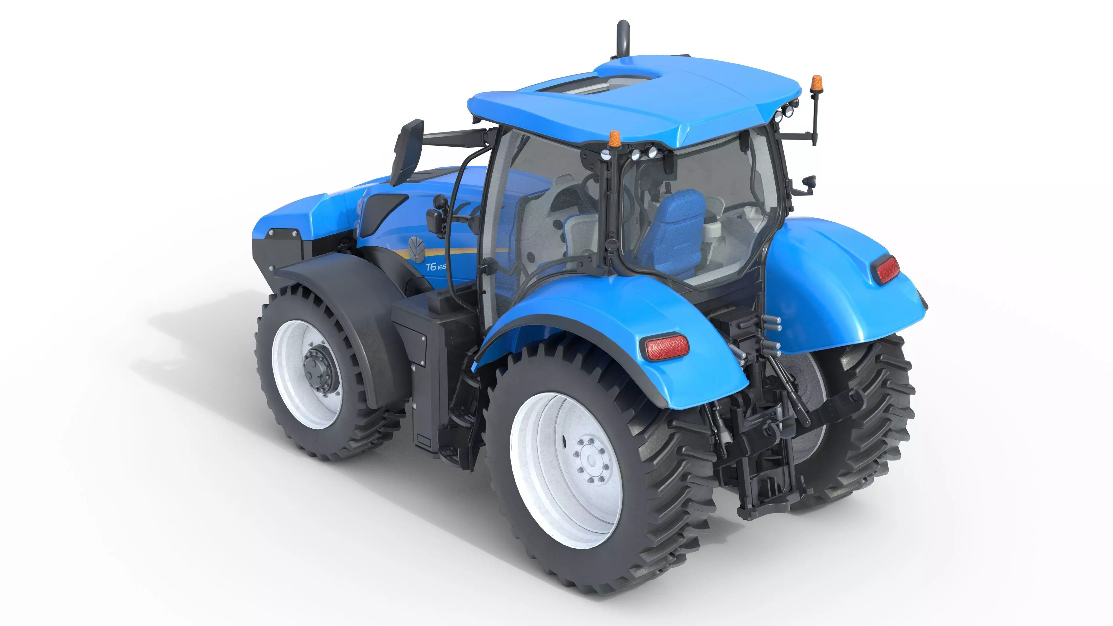 NewHolland Tractor T6 Low-poly 3D model_14