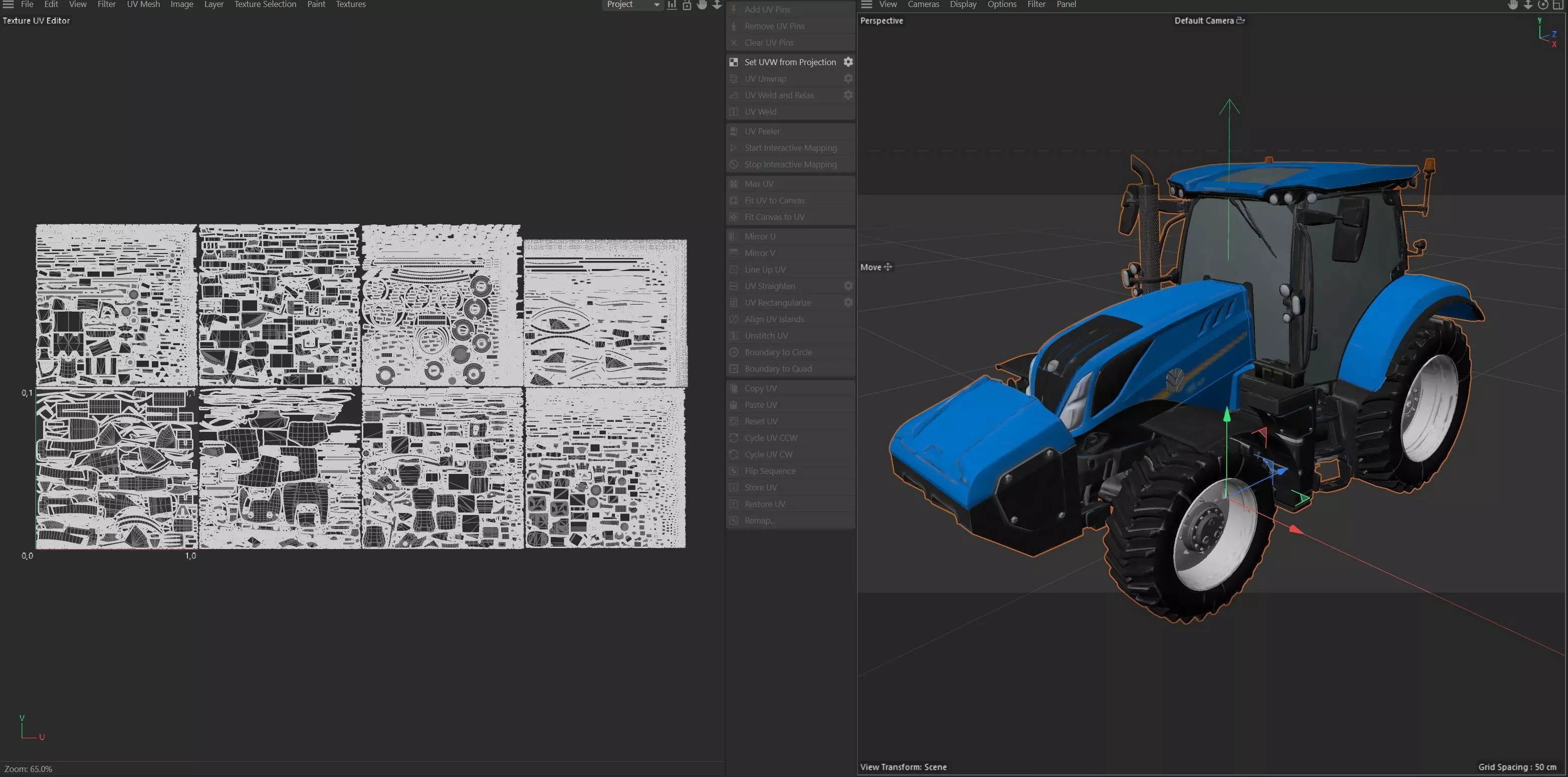 NewHolland Tractor T6 Low-poly 3D model_29