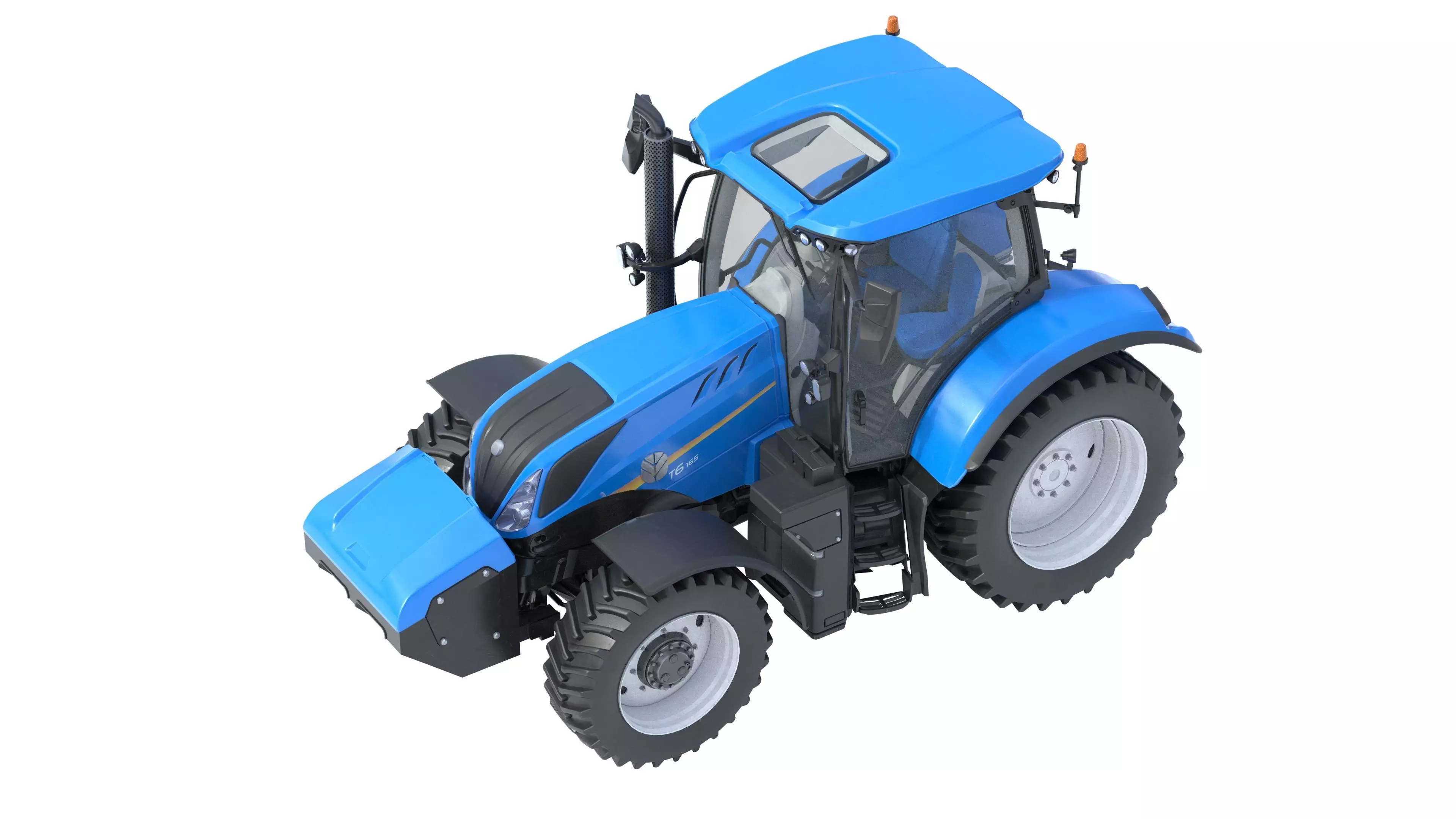 NewHolland Tractor T6 Low-poly 3D model_5
