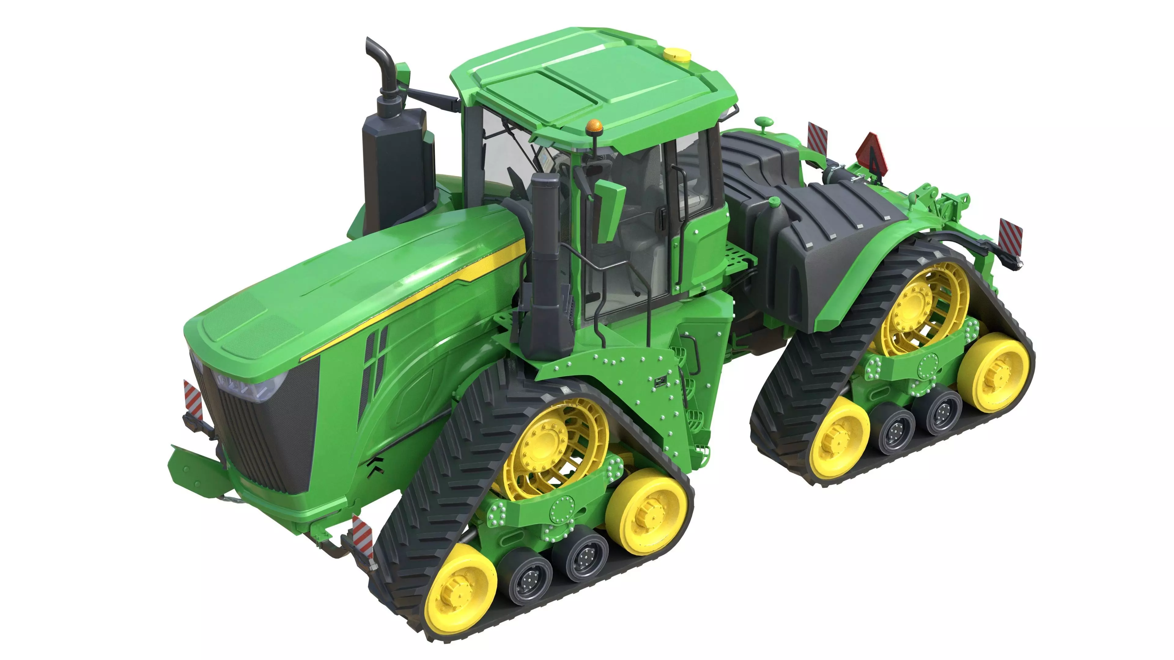 John Deere Tractor 9rx 640 Low-poly 3D model_5