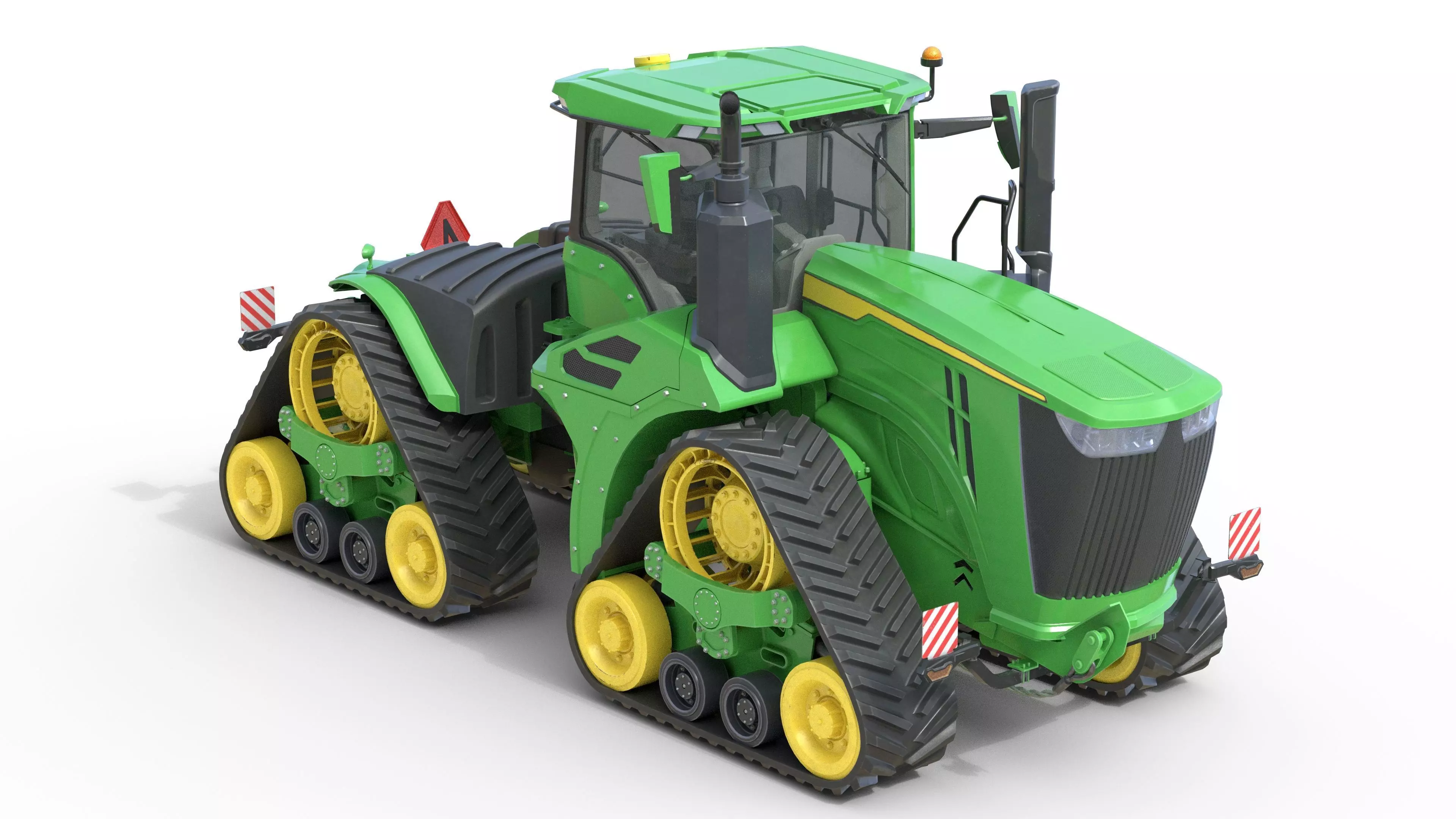 John Deere Tractor 9rx 640 Low-poly 3D model_0