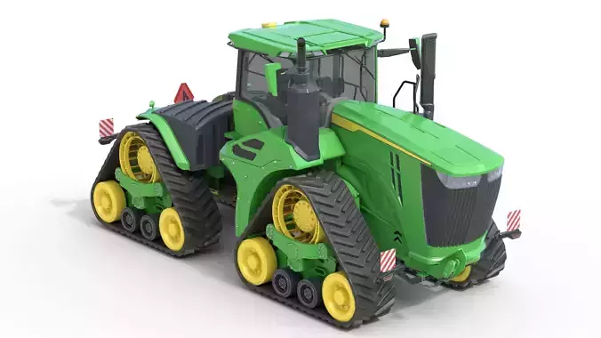 John Deere Tractor 9rx 640 Low-poly 3D model