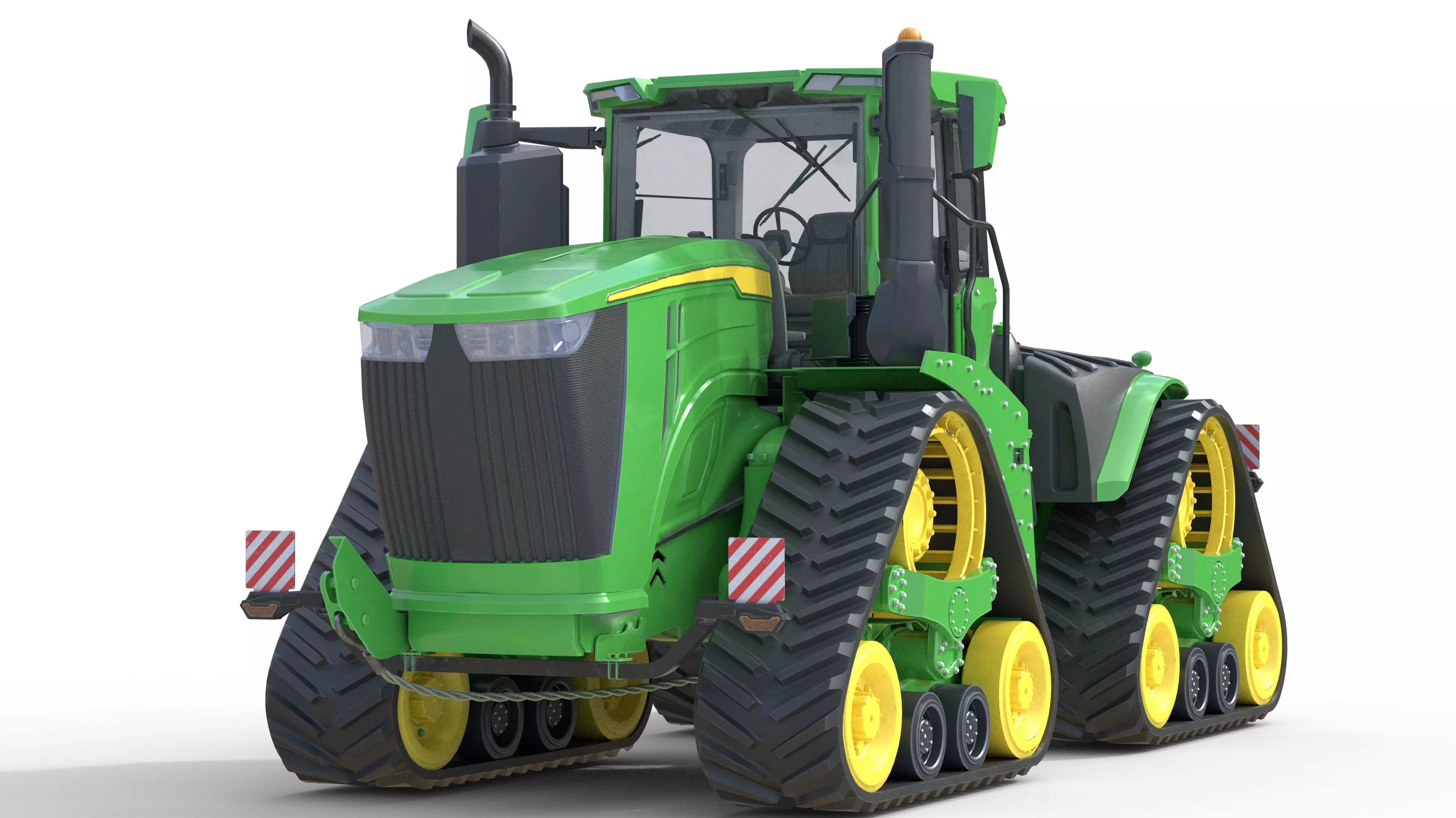 John Deere Tractor 9rx 640 Low-poly 3D model_12