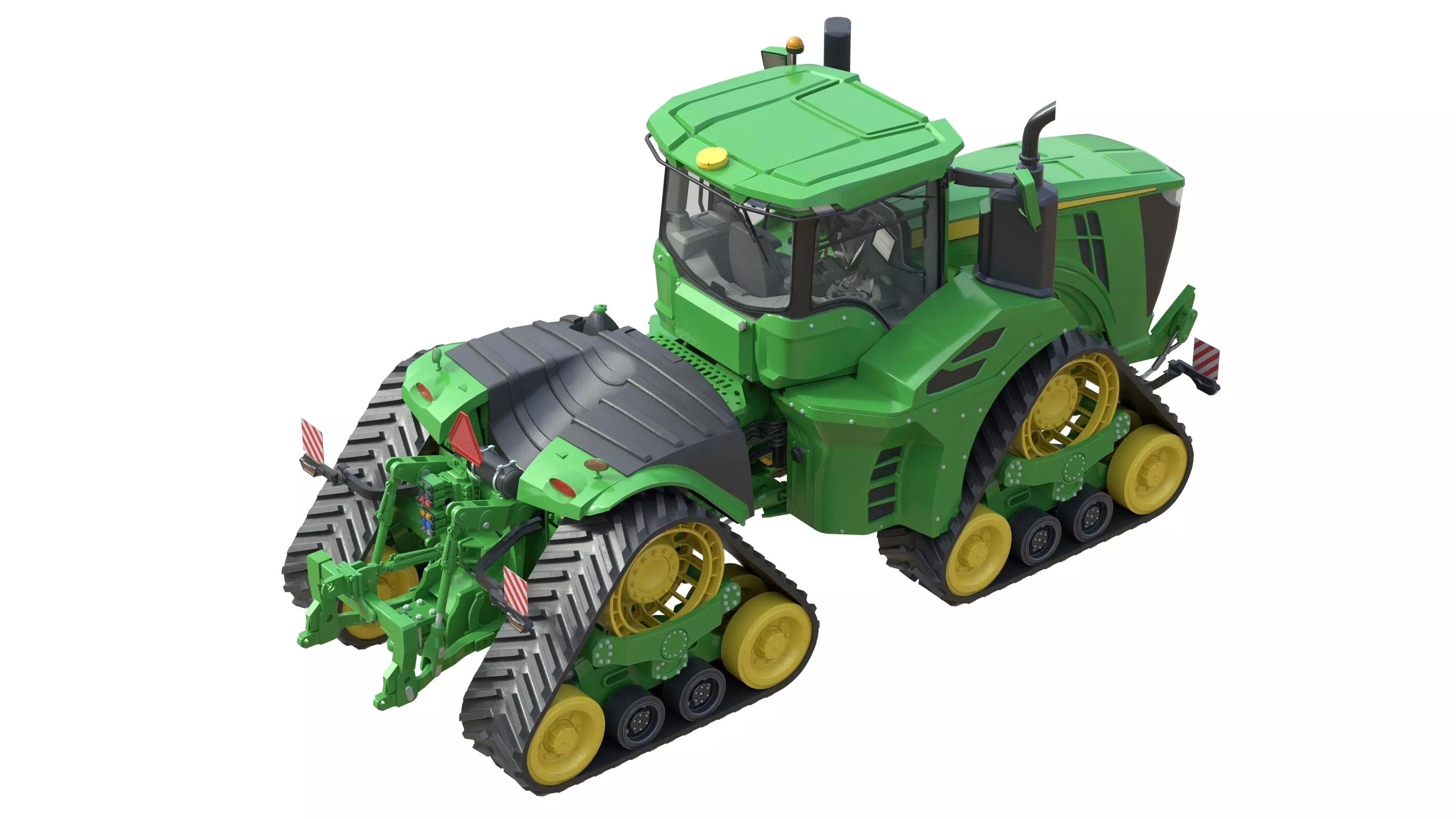 John Deere Tractor 9rx 640 Low-poly 3D model_7