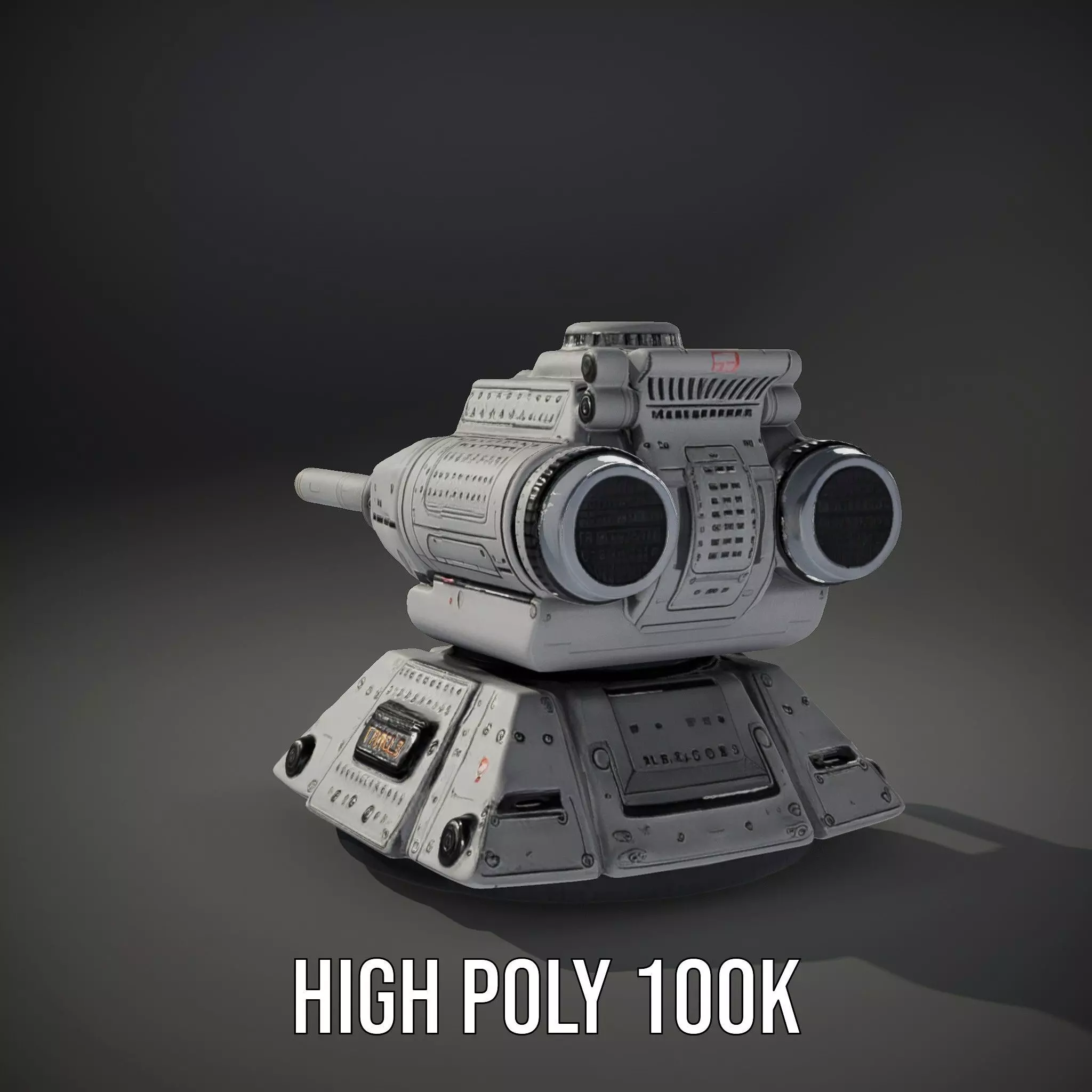 Futuristic Energy Blaster model pack Low-poly 3D model_11