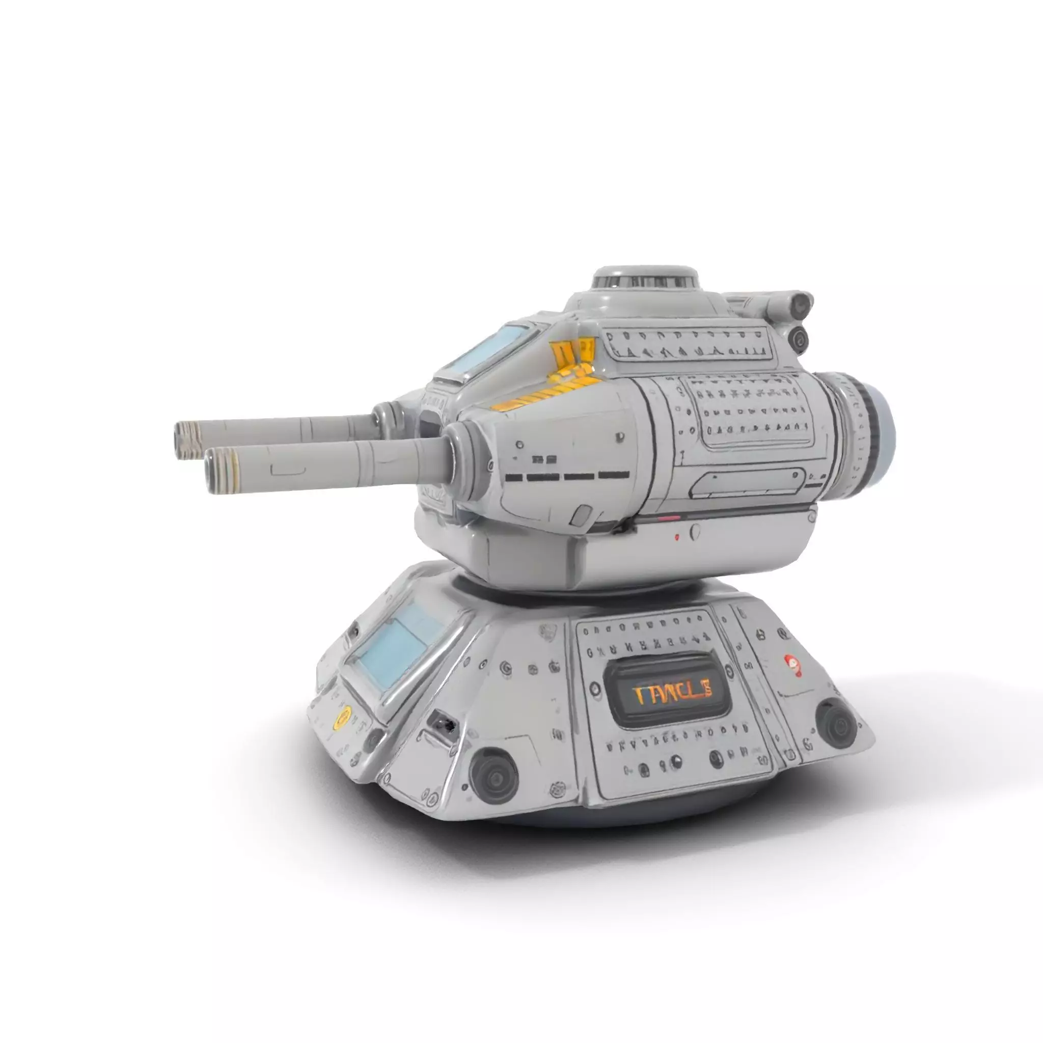 Futuristic Energy Blaster model pack Low-poly 3D model_7