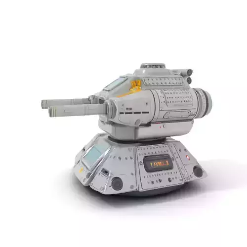 Futuristic Energy Blaster model pack Low-poly 3D model