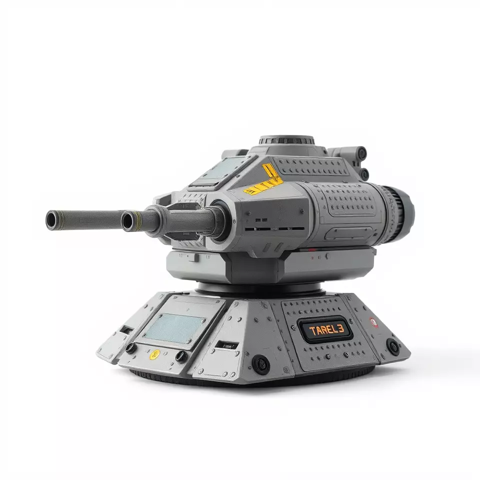 Futuristic Energy Blaster model pack Low-poly 3D model_3