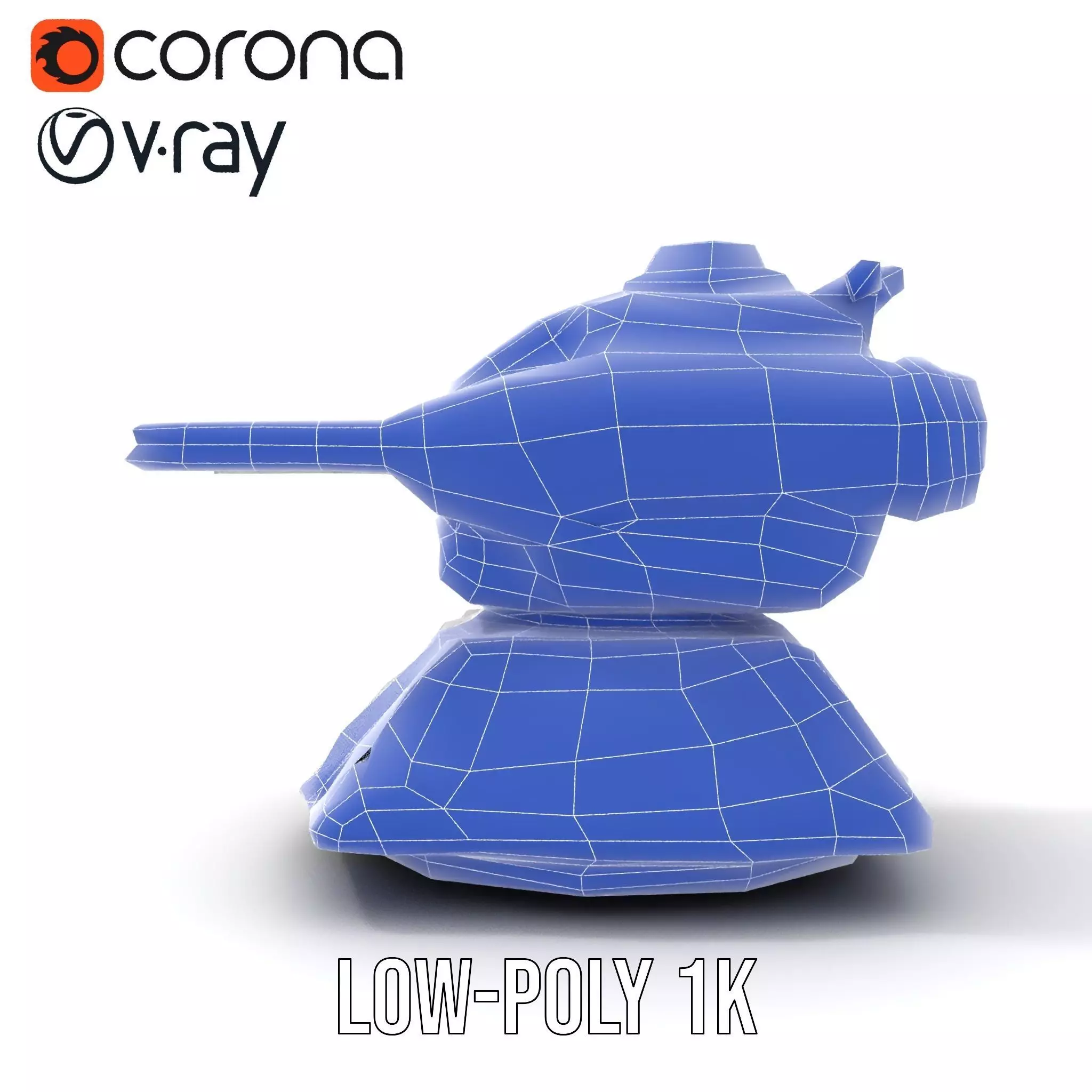 Futuristic Energy Blaster model pack Low-poly 3D model_15