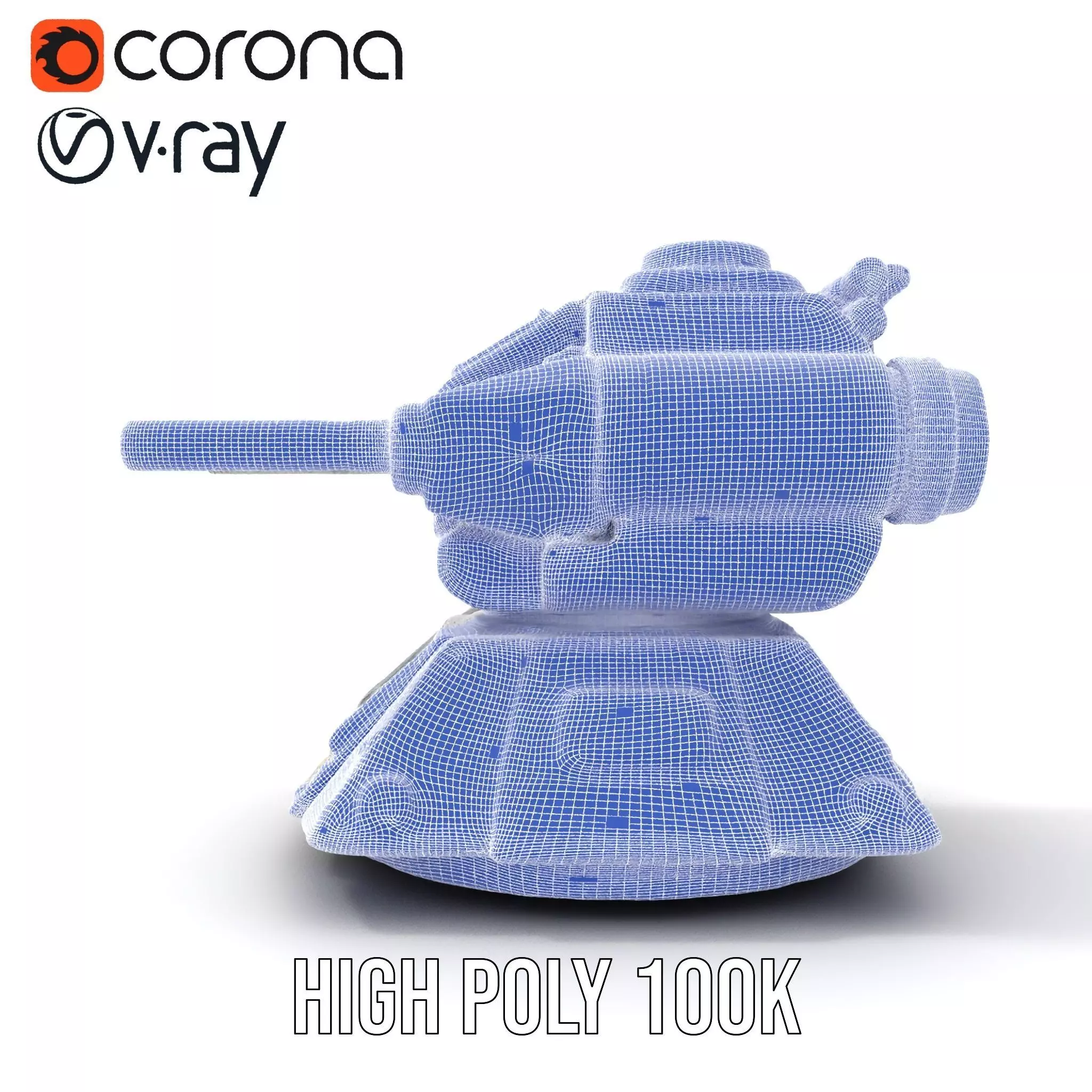 Futuristic Energy Blaster model pack Low-poly 3D model_34