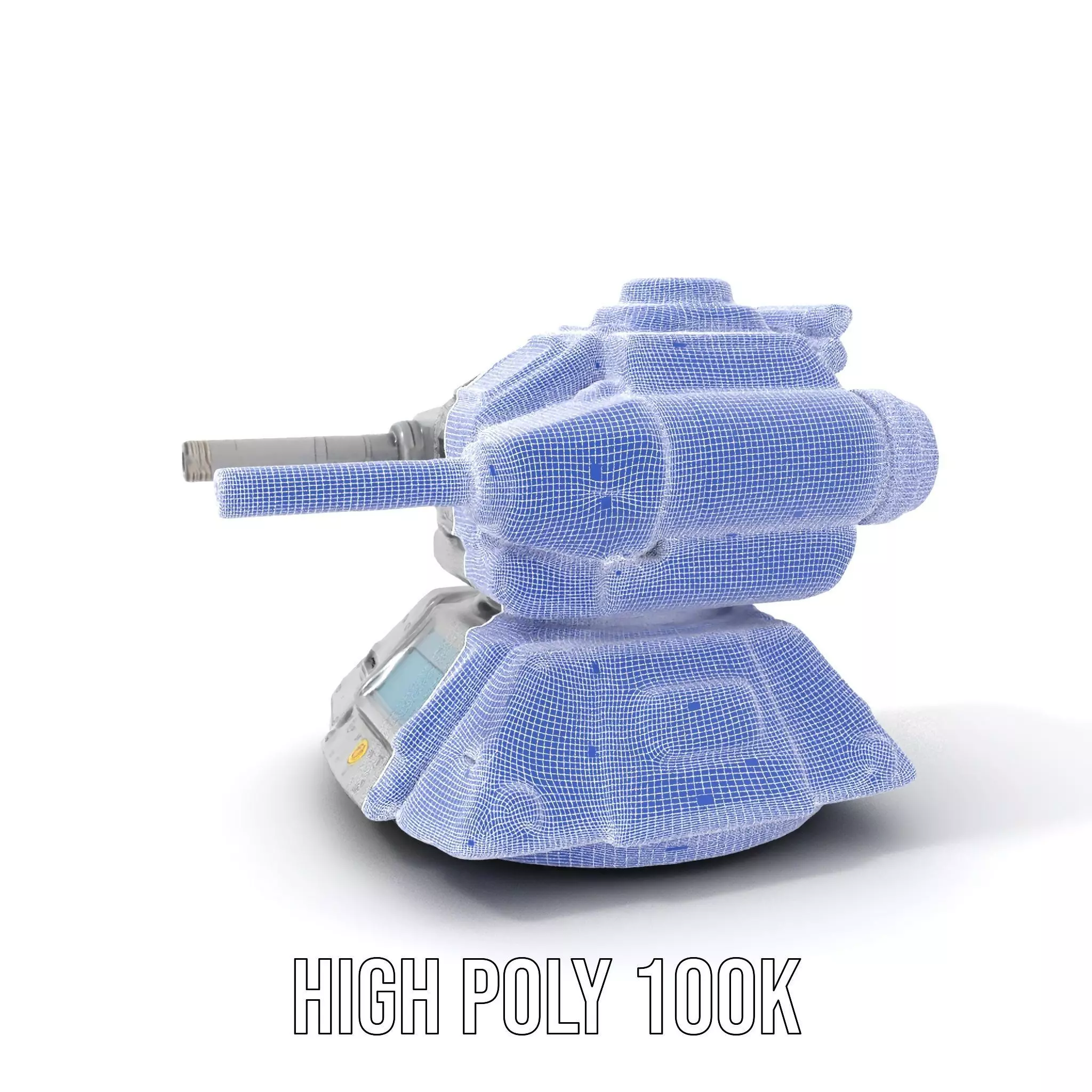 Futuristic Energy Blaster model pack Low-poly 3D model_5