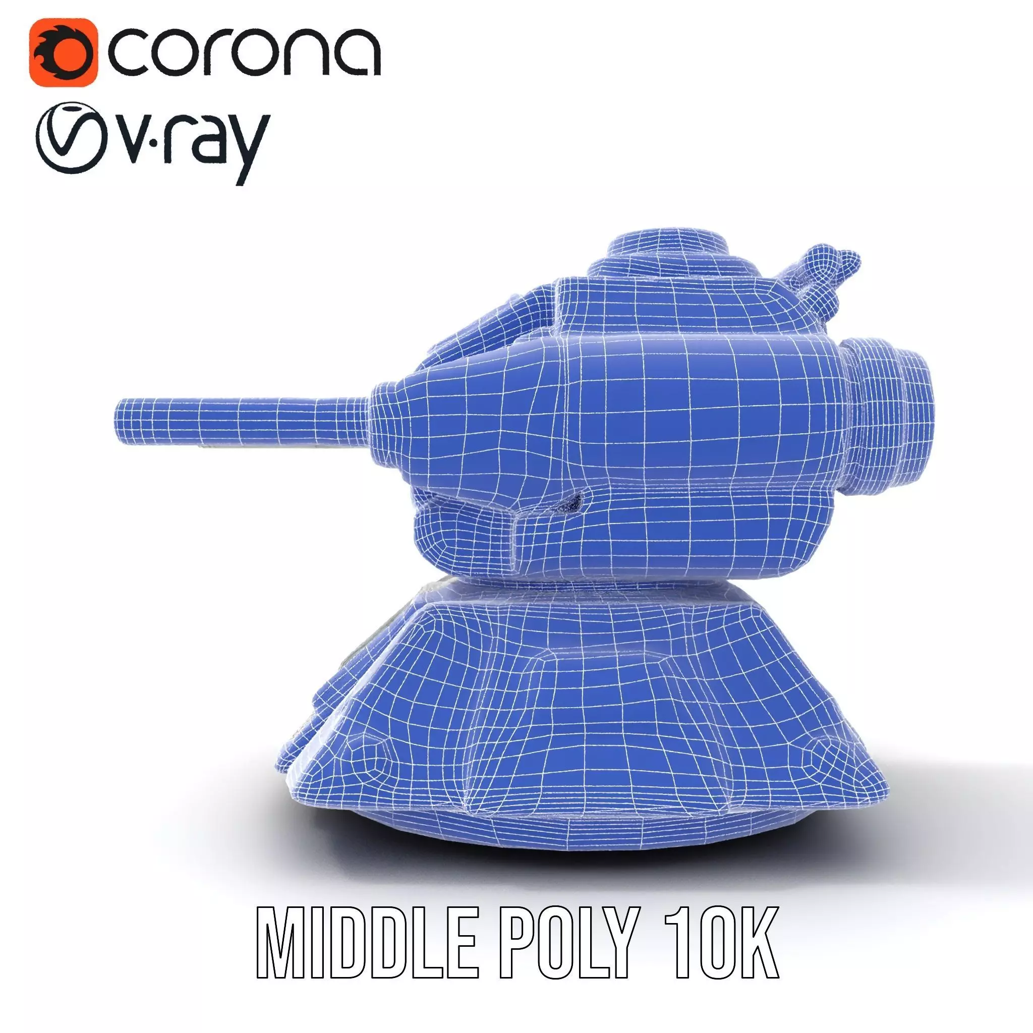 Futuristic Energy Blaster model pack Low-poly 3D model_30