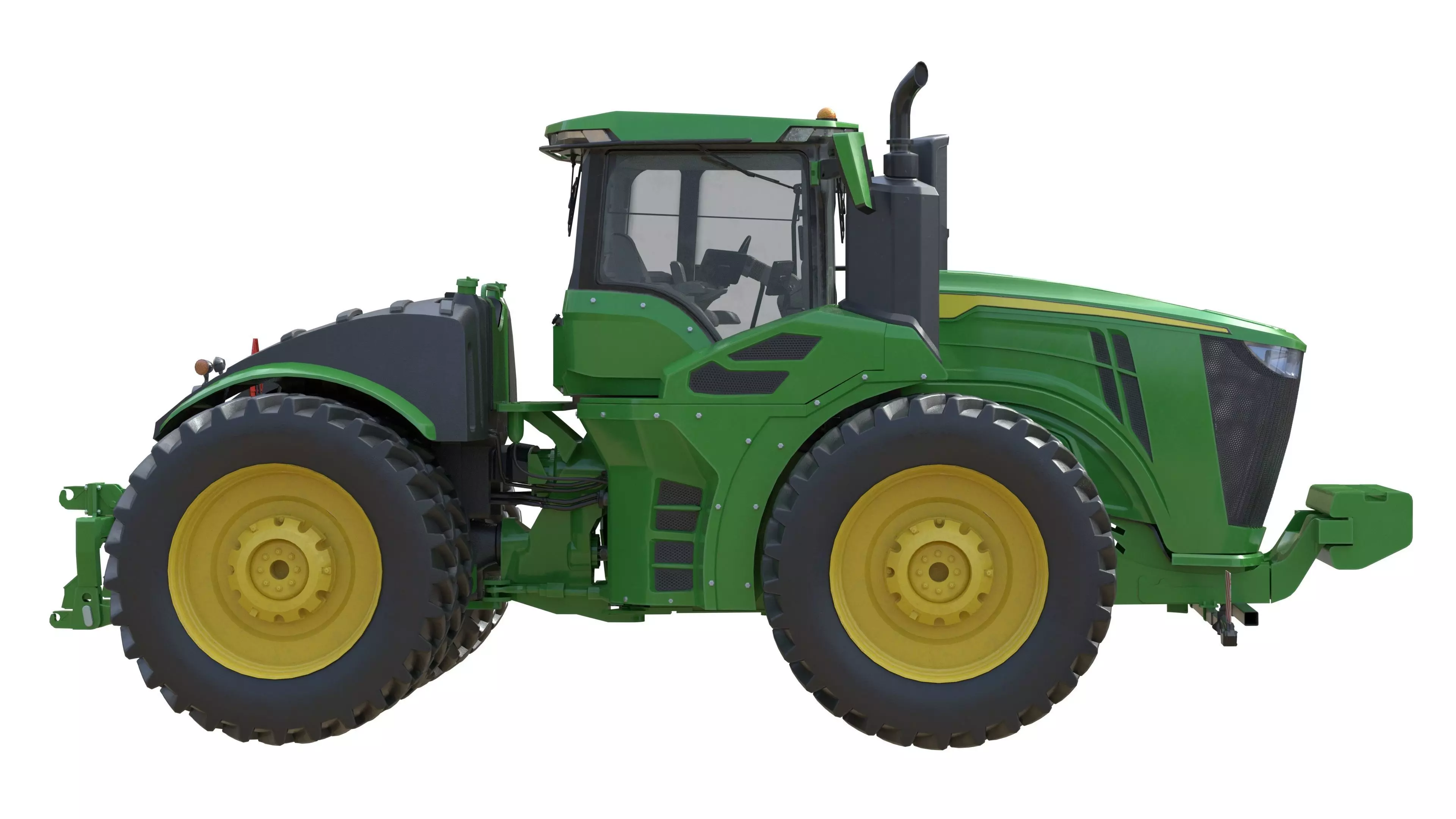 John Deere Tractor 9r 440 Low-poly 3D model_22
