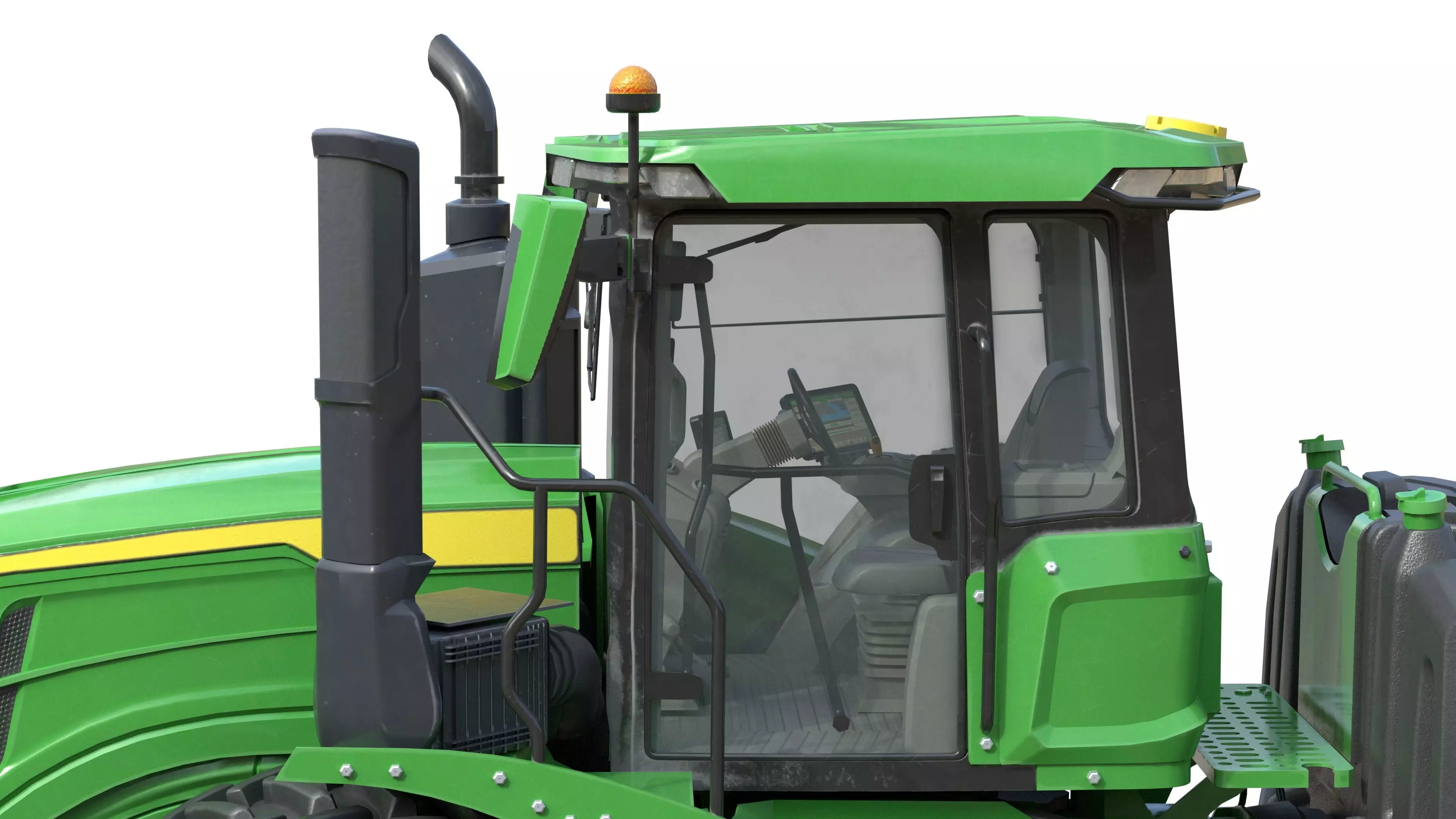 John Deere Tractor 9r 440 Low-poly 3D model_21