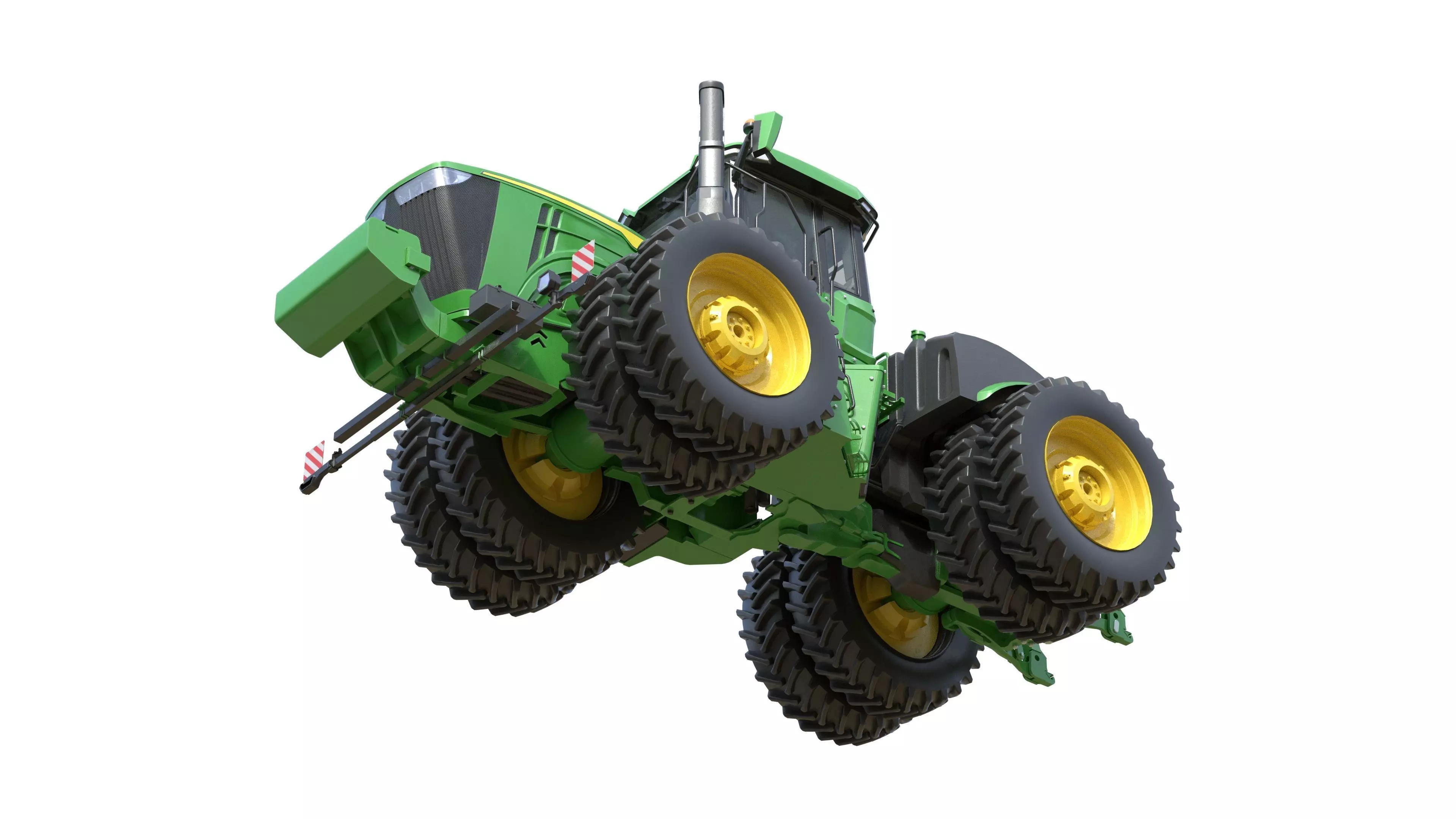 John Deere Tractor 9r 440 Low-poly 3D model_2