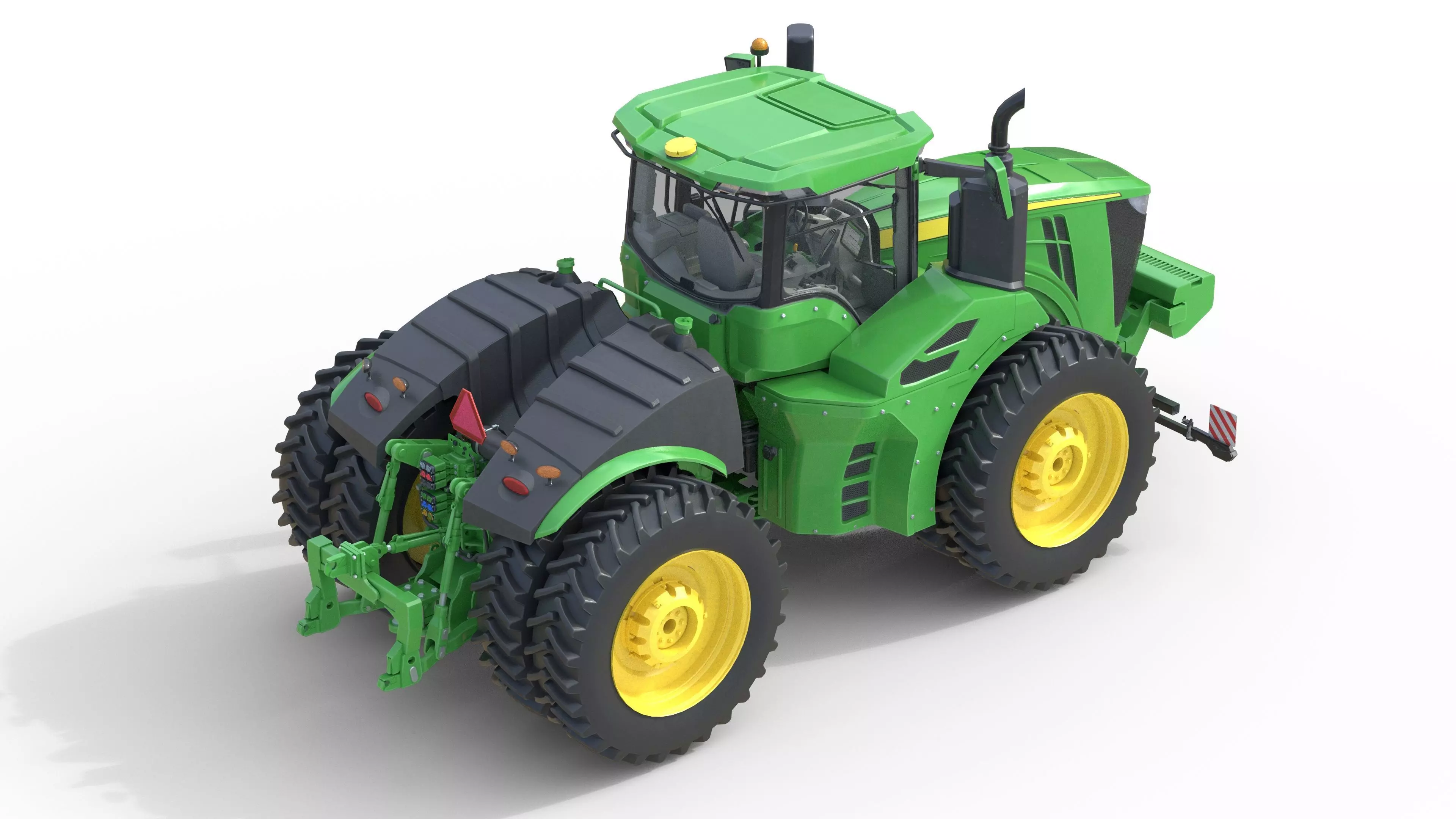 John Deere Tractor 9r 440 Low-poly 3D model_14