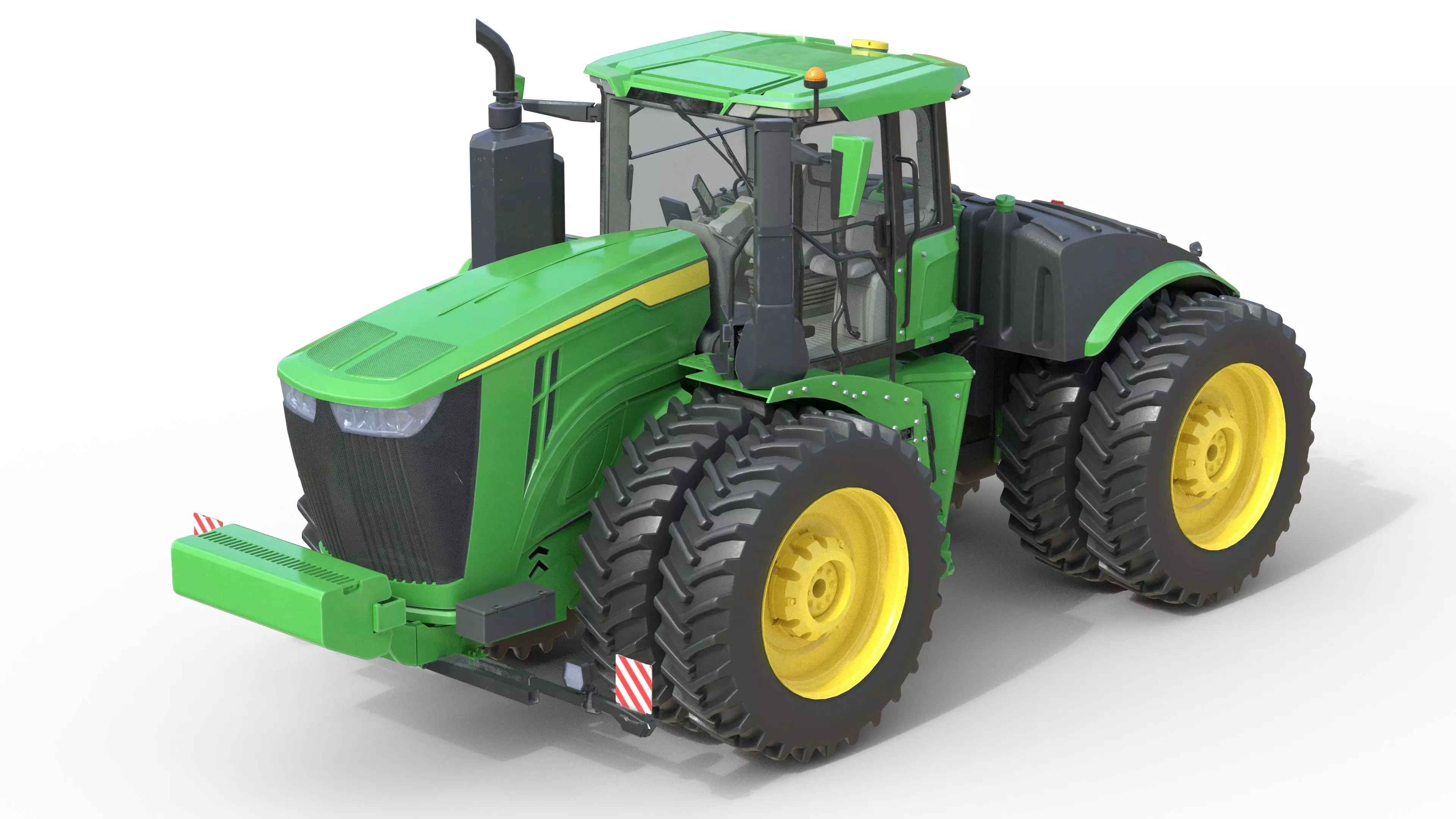 John Deere Tractor 9r 440 Low-poly 3D model_0