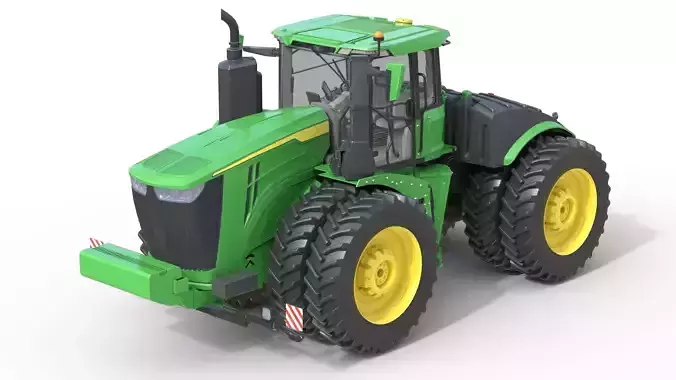 John Deere Tractor 9r 440 Low-poly 3D model